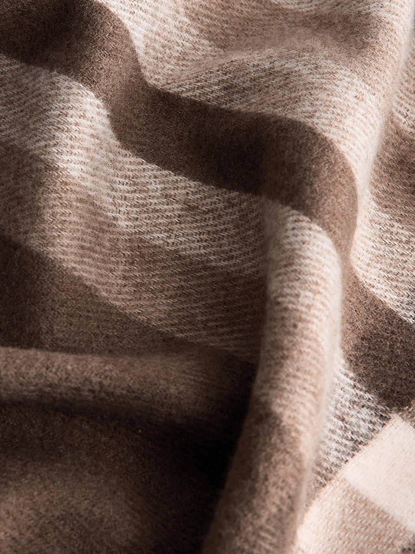 Image 3 of 3 of New Look Brown Midweight Checked Scarf