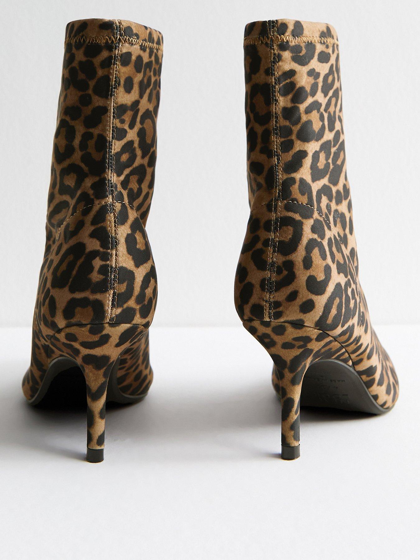 new-look-stiletto-point-hi-socknbspankle-bootnbsp--leopard-printback