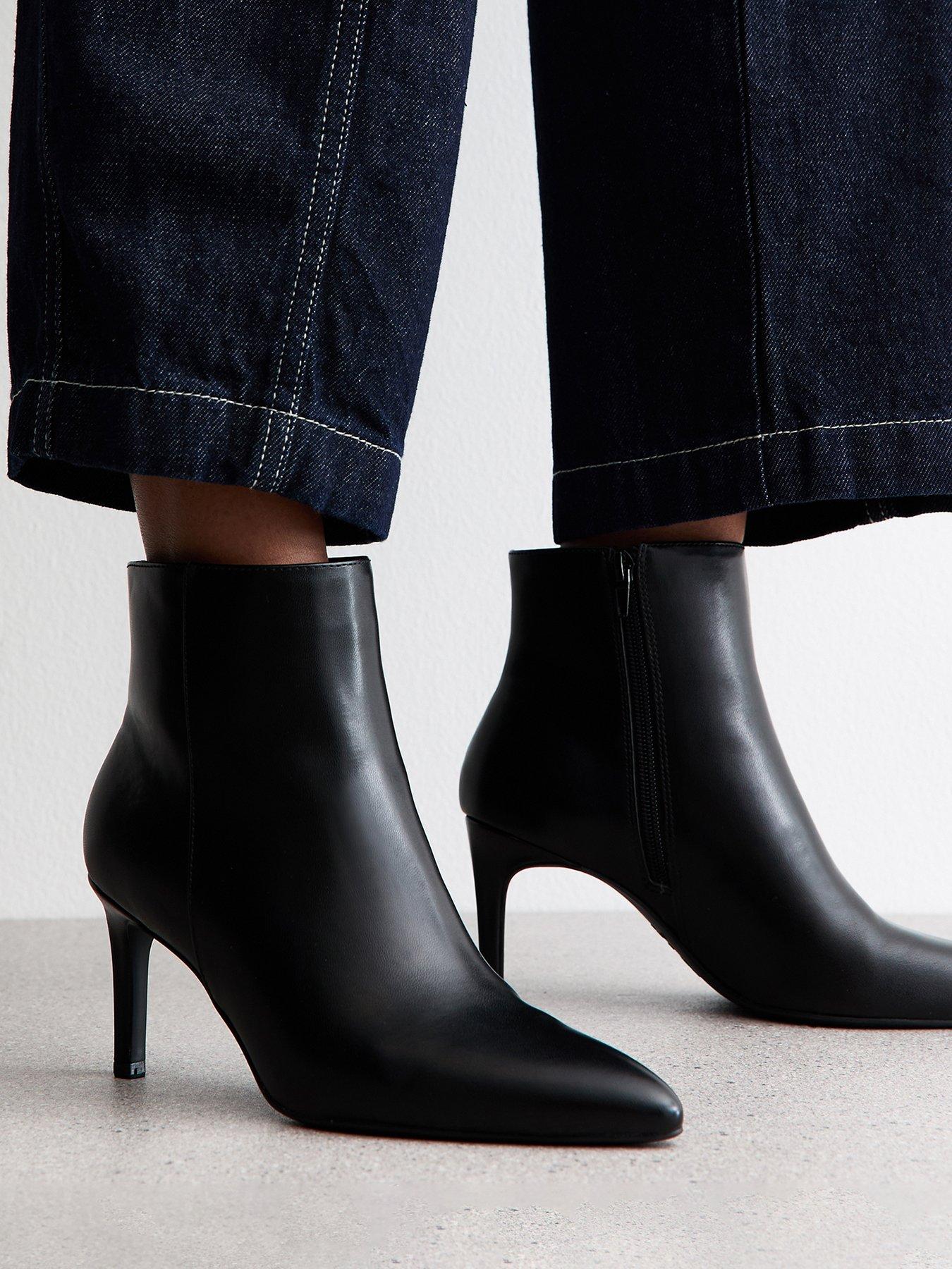 new-look-black-faux-leather-point-toe-ankle-bootsdetail