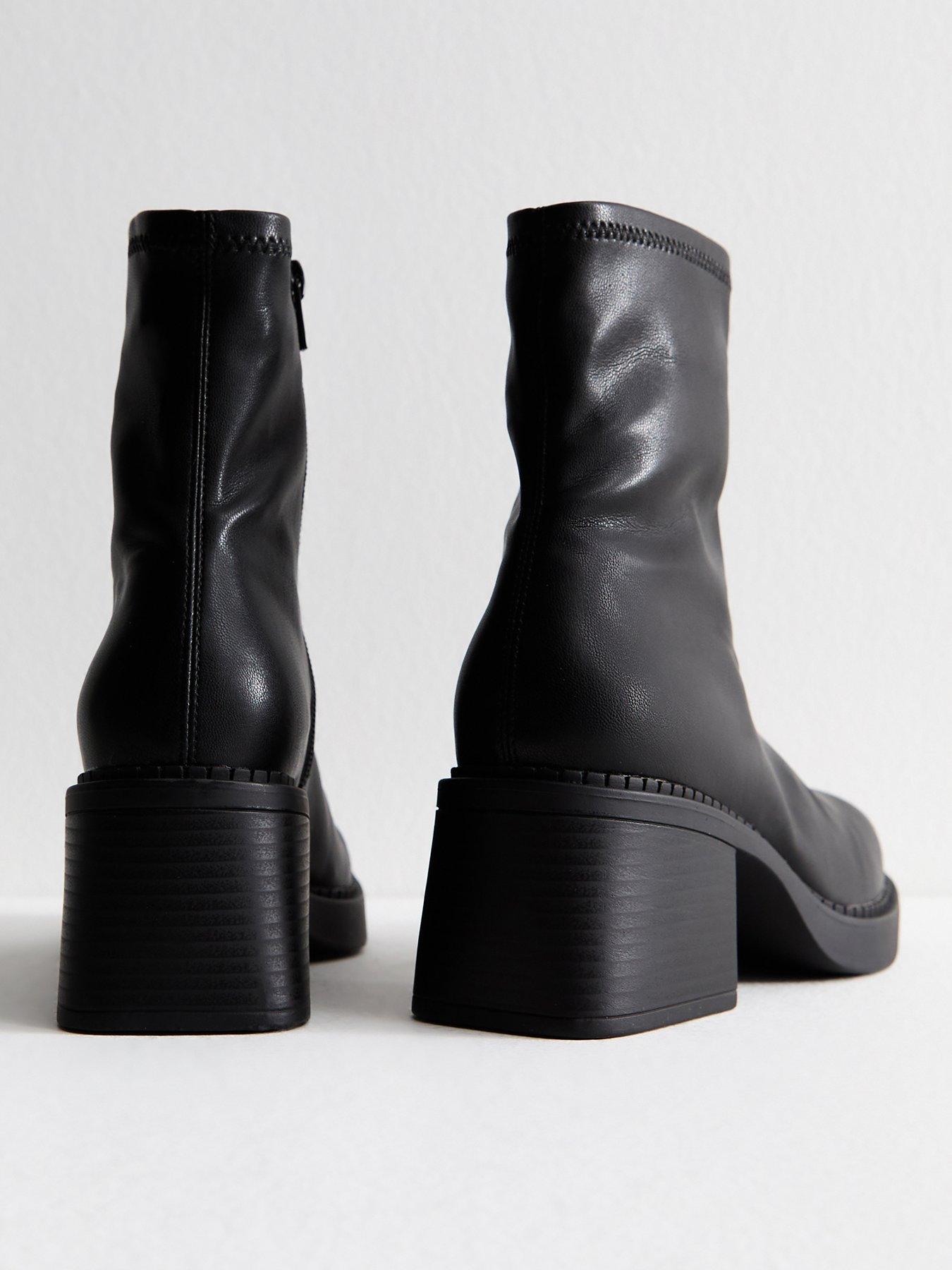 new-look-chunky-block-heel-ankle-boots-blackback