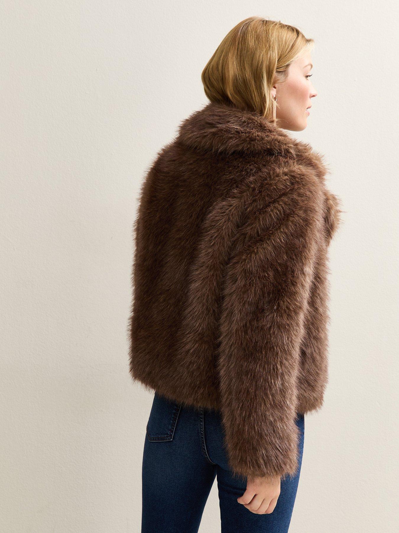 new-look-faux-fur-coat-brownstillFront