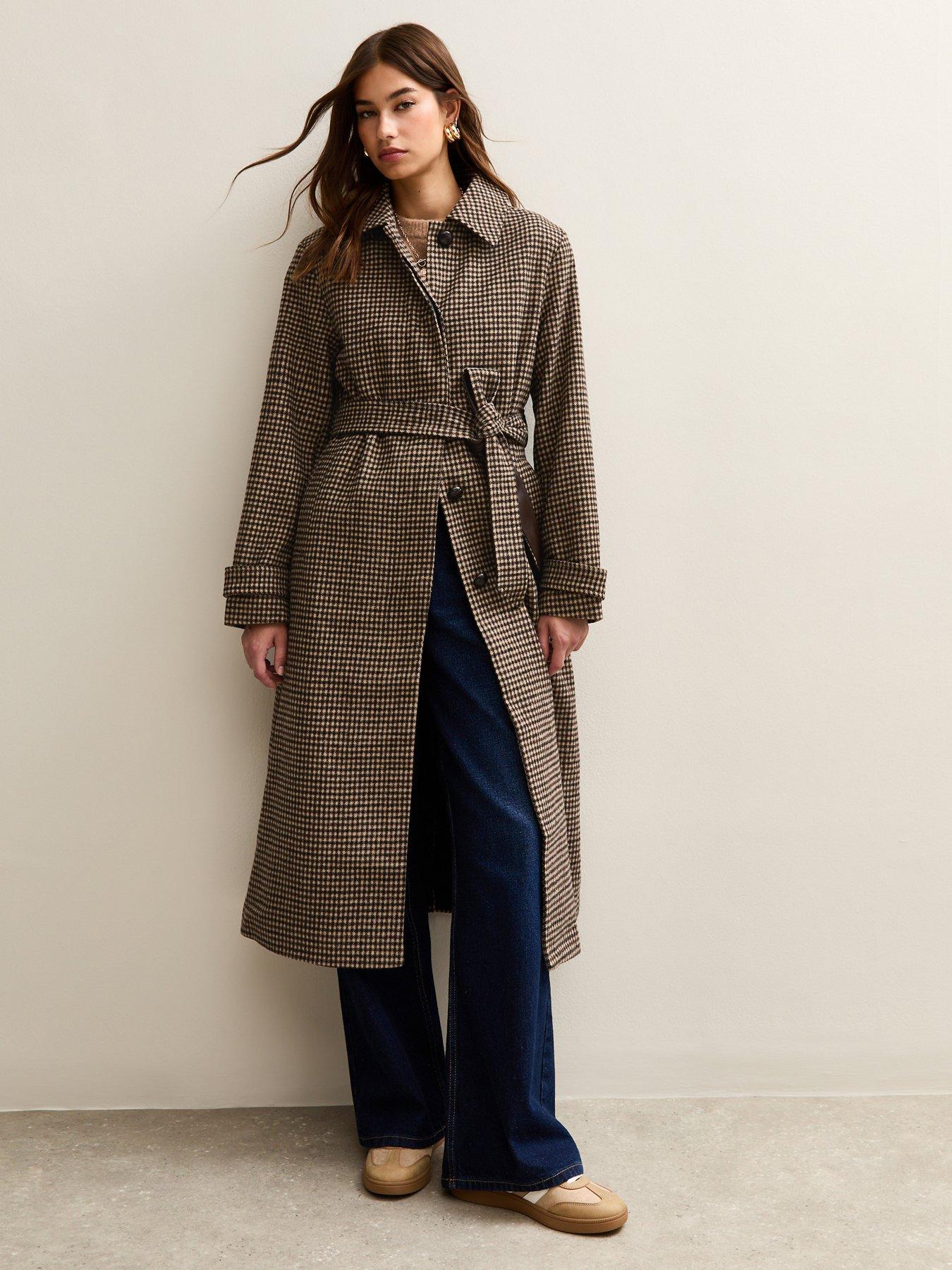 new-look-checked-belted-longline-coat-brown