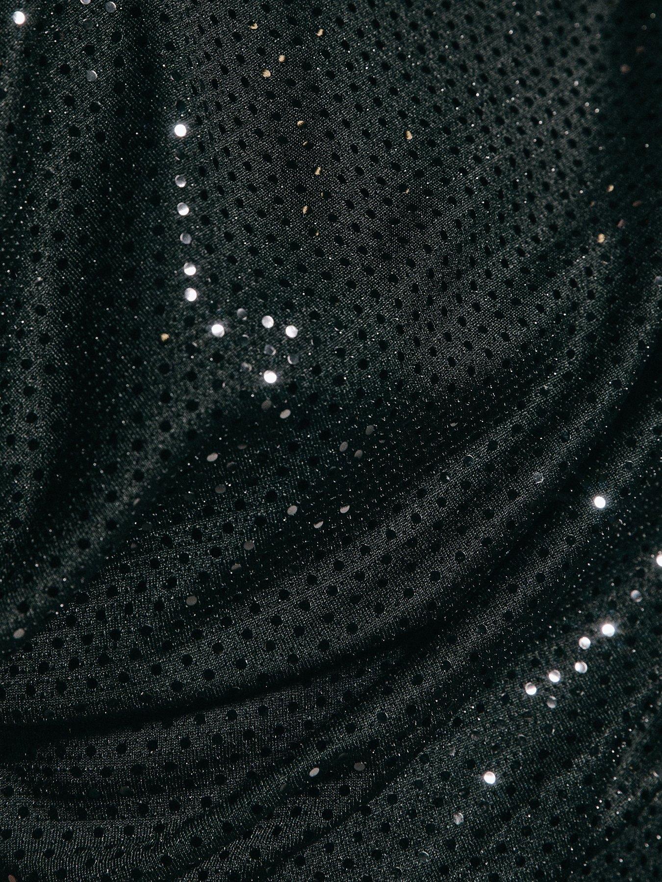new-look-jersey-sequin-draped-off-shoulder-top-blackdetail