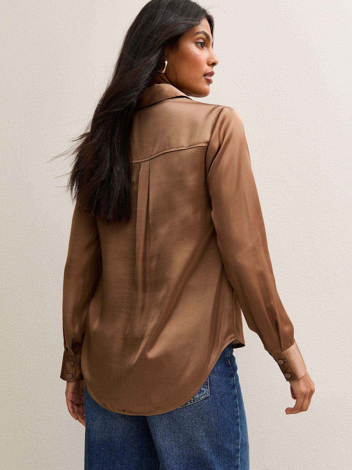 new-look-light-brown-satin-long-sleeve-shirtstillFront
