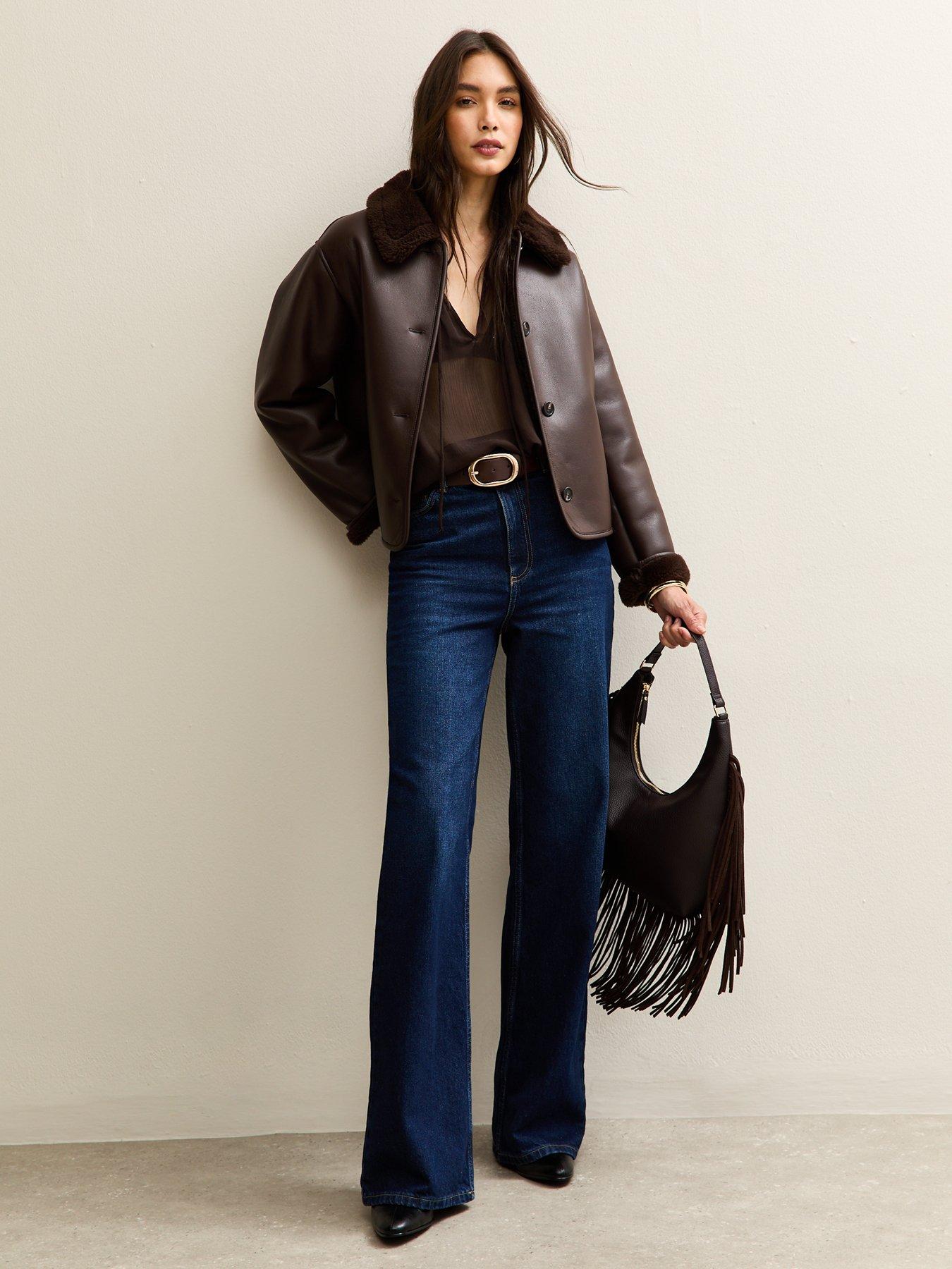 new-look-chiffon-tie-neck-blouse-brownback