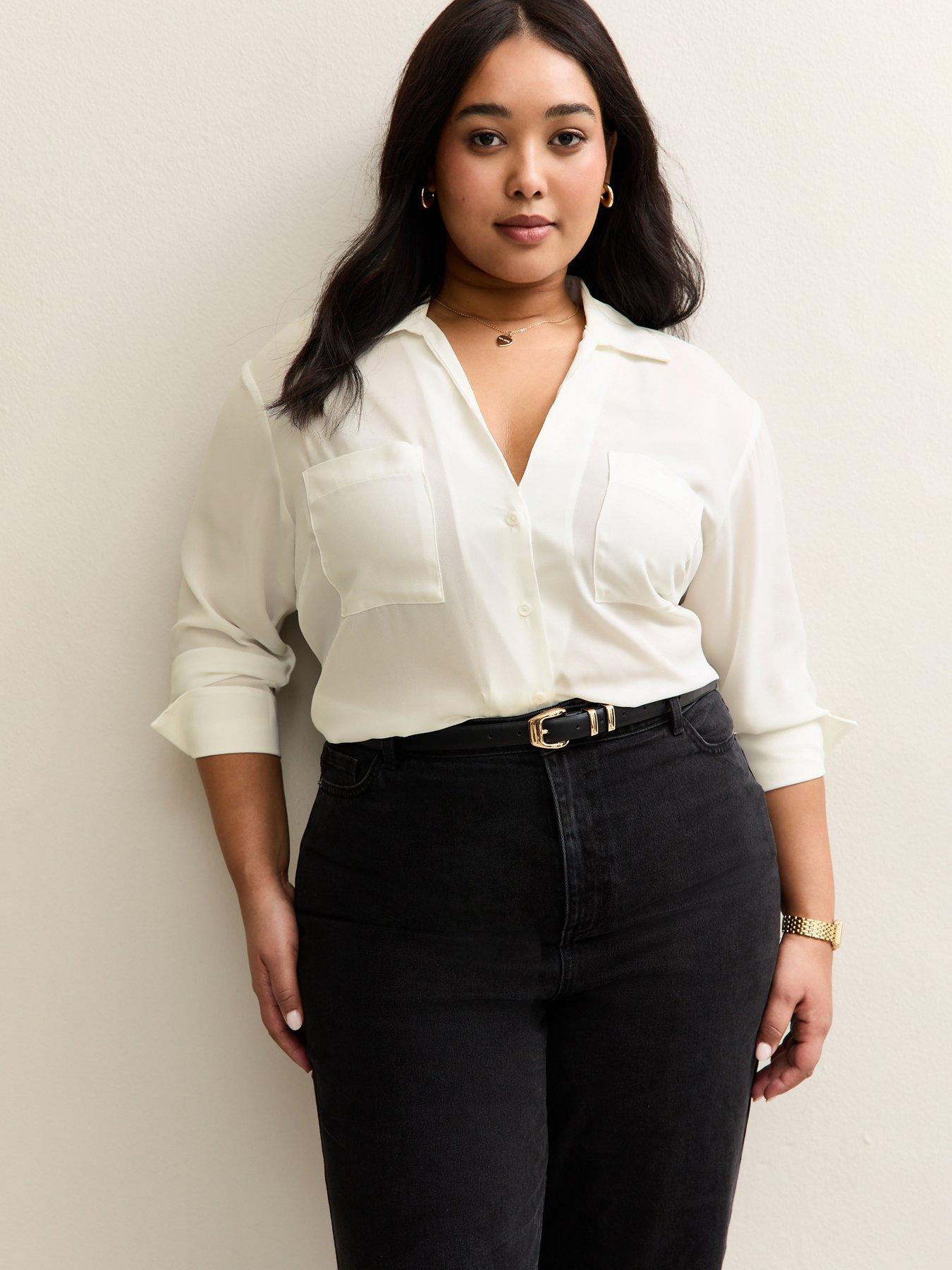 new-look-curves-white-front-pocket-v-neck-shirt