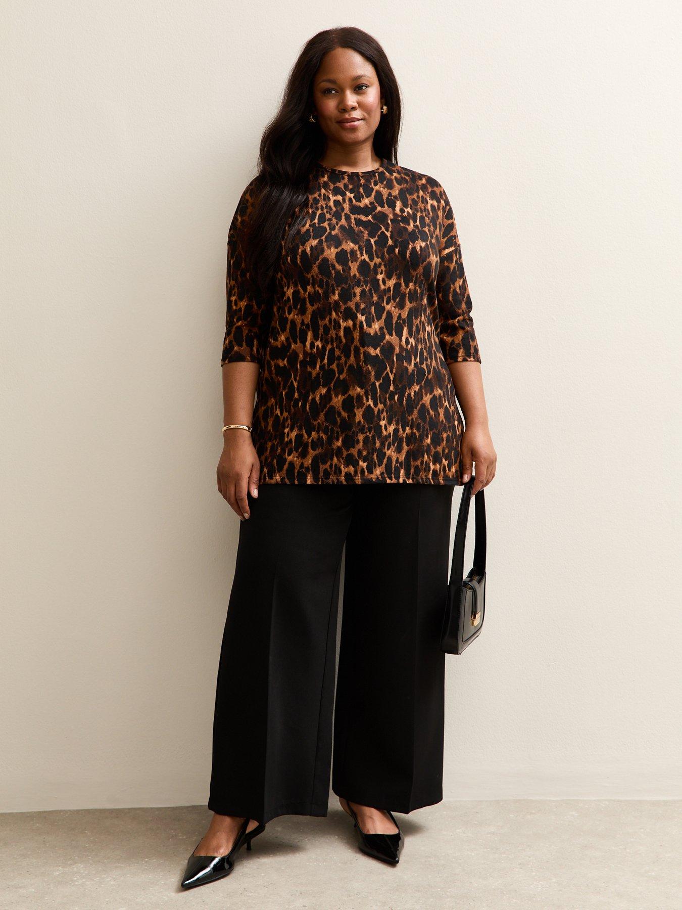 new-look-curves-brown-soft-touch-leopard-print-top