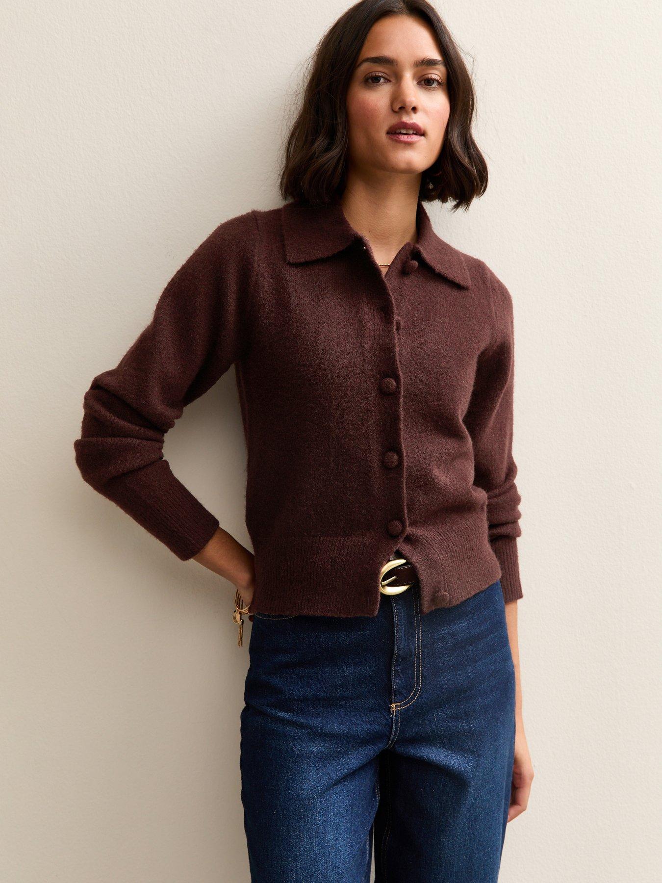 new-look-midweight-knit-collared-cardigan-burgundyfront