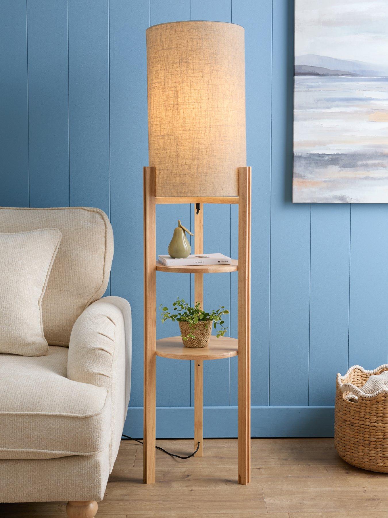 The Very Collection Wooden Shelf Floor Lamp