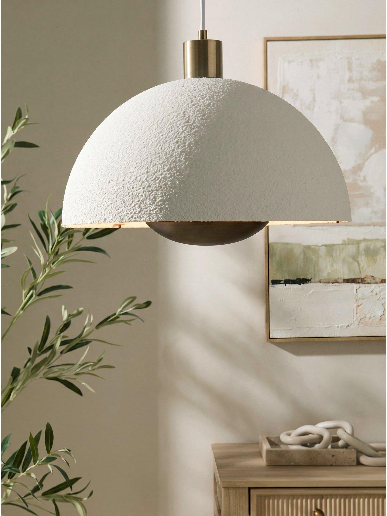 michelle-keegan-home-textured-metal-dome-easy-fit-shade