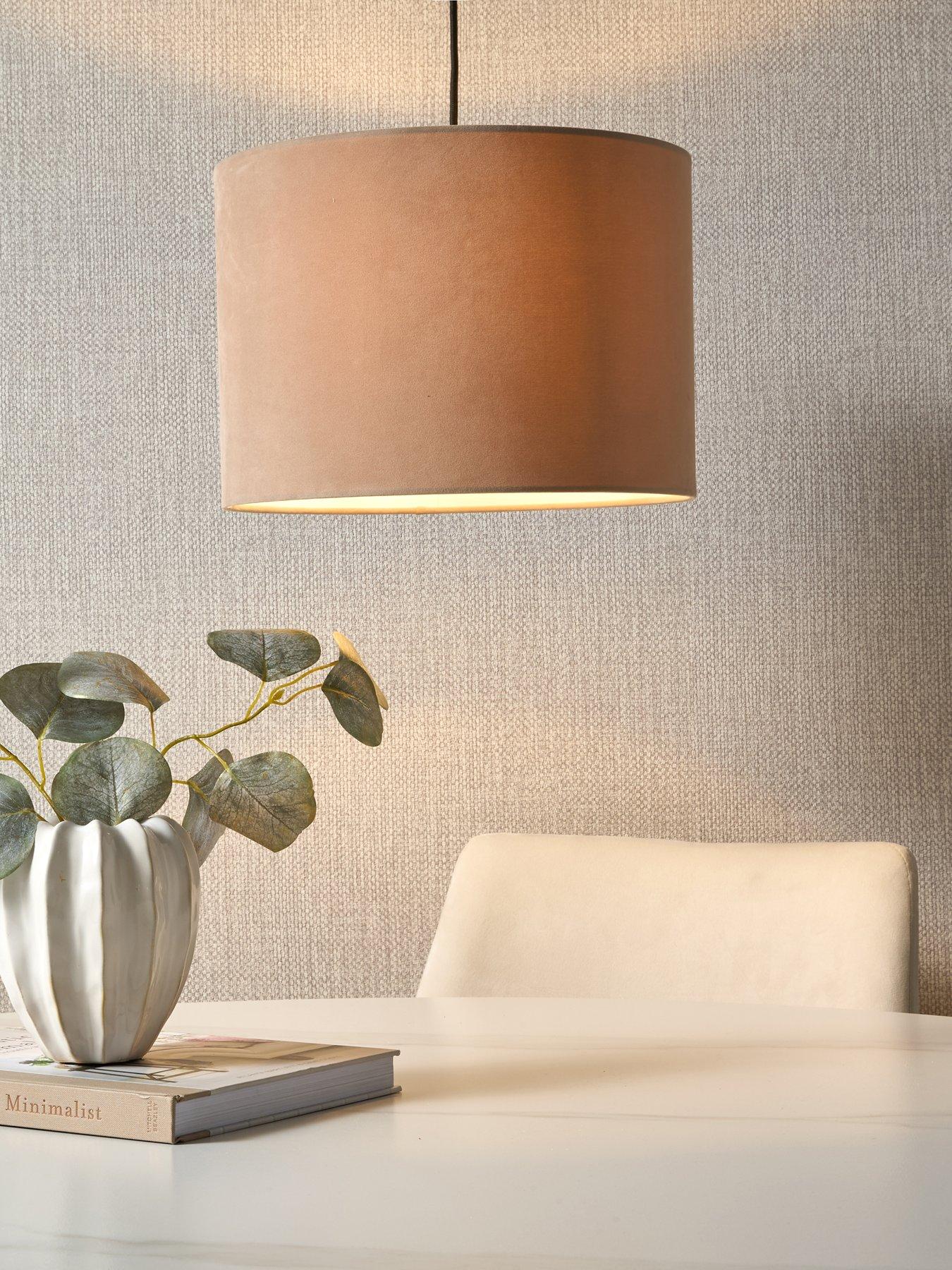 Image 1 of 3 of The Very Collection Langley Velvet Easy Fit Shade 35cm