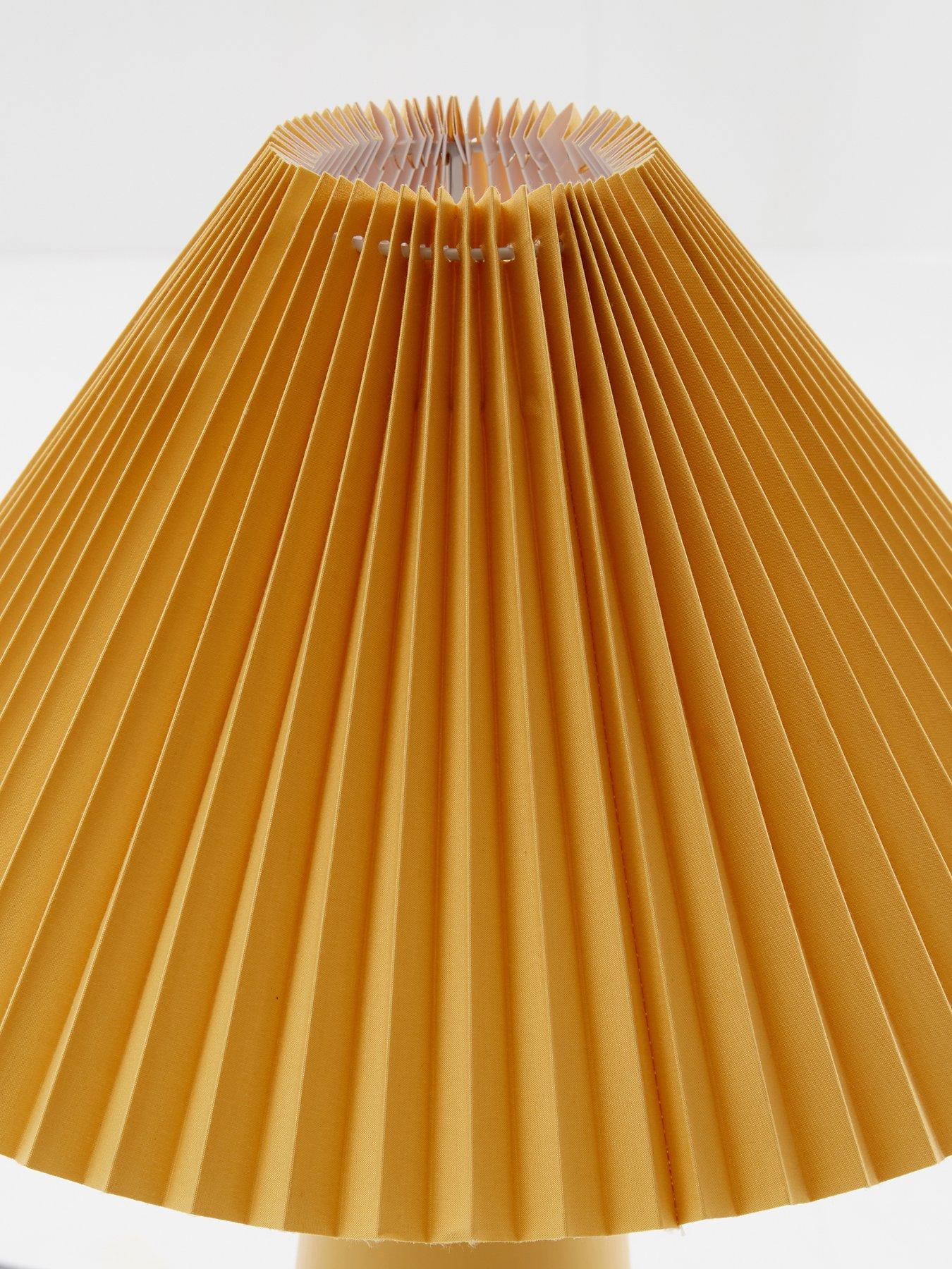 the-very-collection-ochre-table-lamp-with-pleated-shadeoutfit