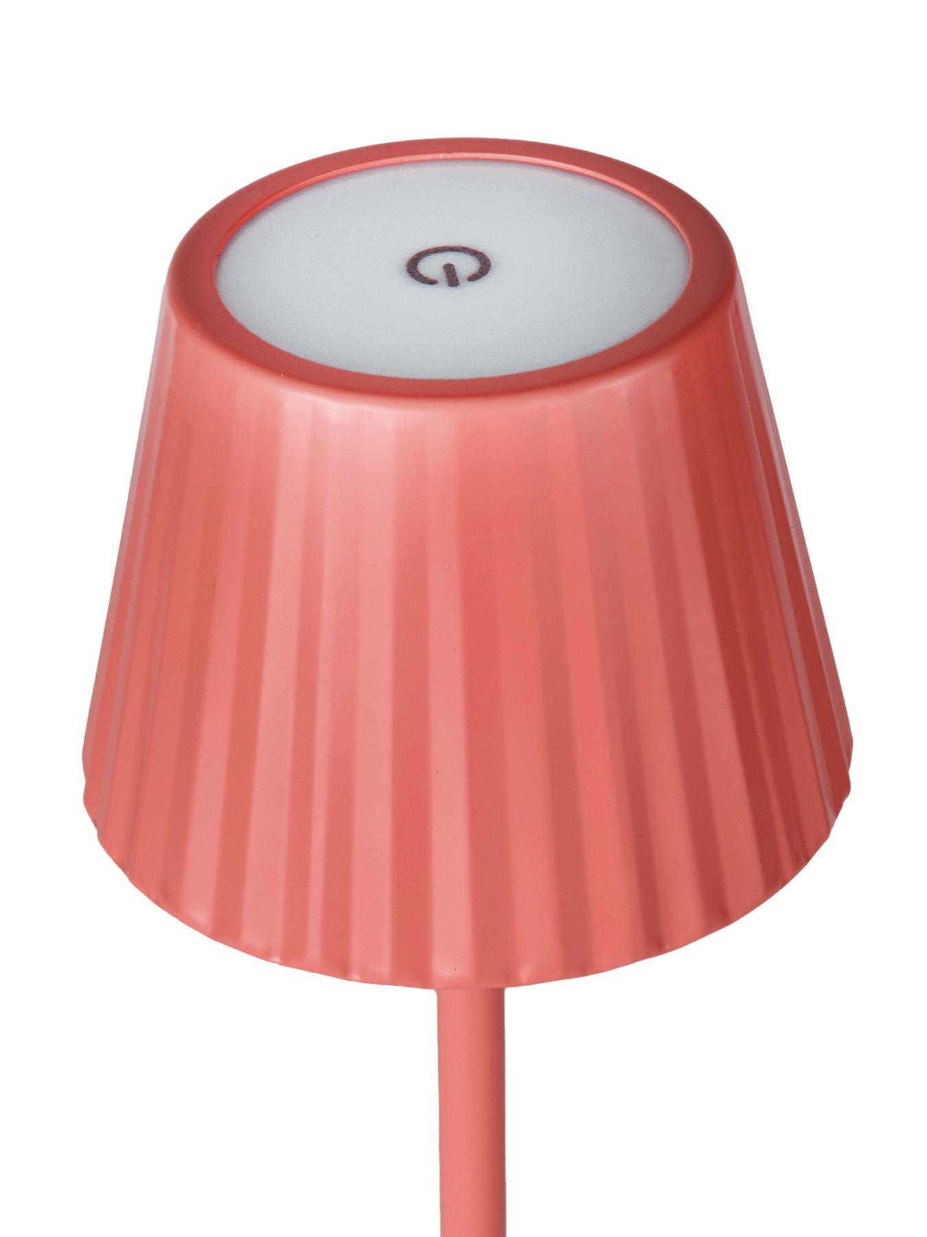 Image 7 of 7 of The Very Collection Rechargeable Table Lamp With Ribbed Shade