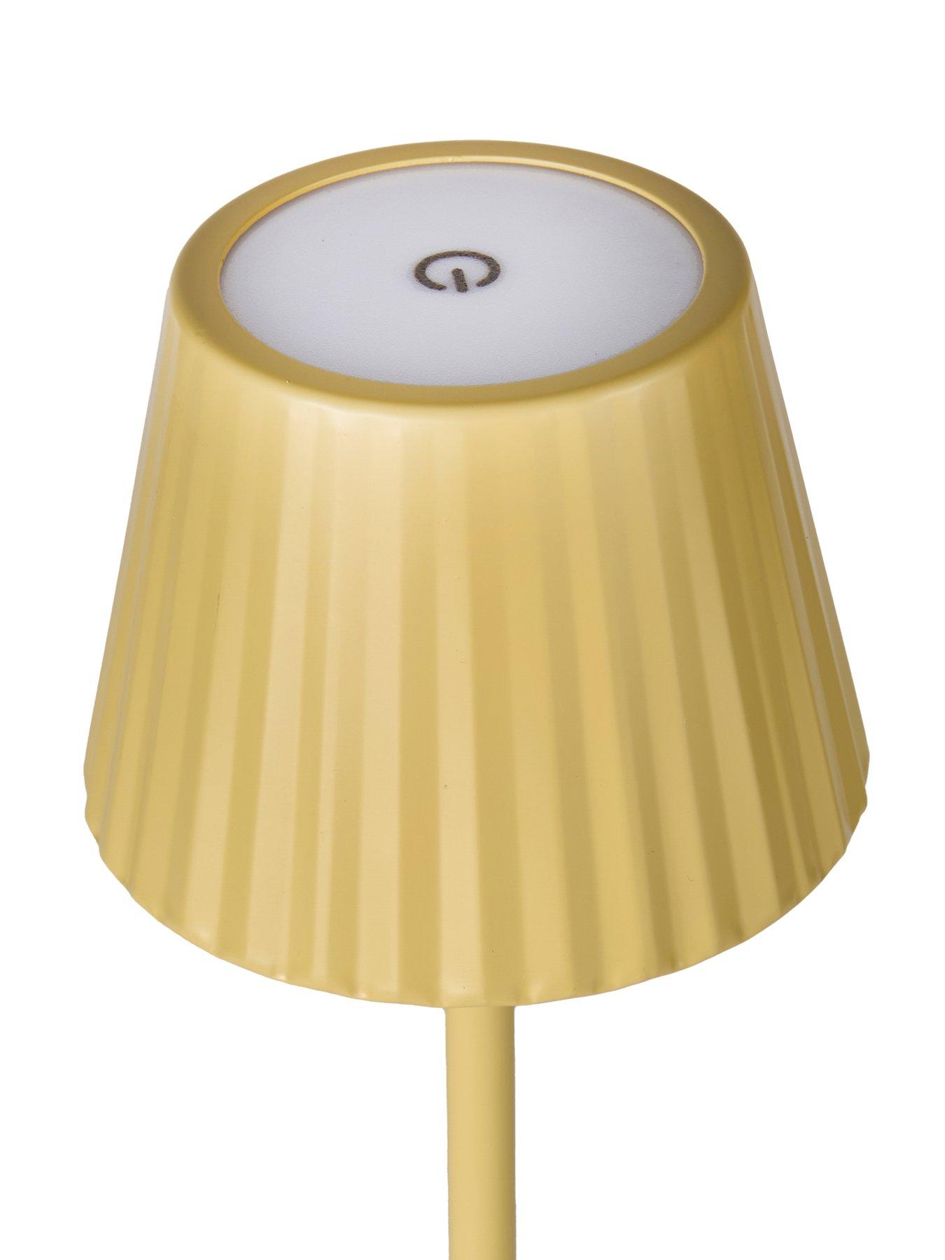 Image 7 of 7 of The Very Collection Rechargeable Table Lamp With Ribbed Shade