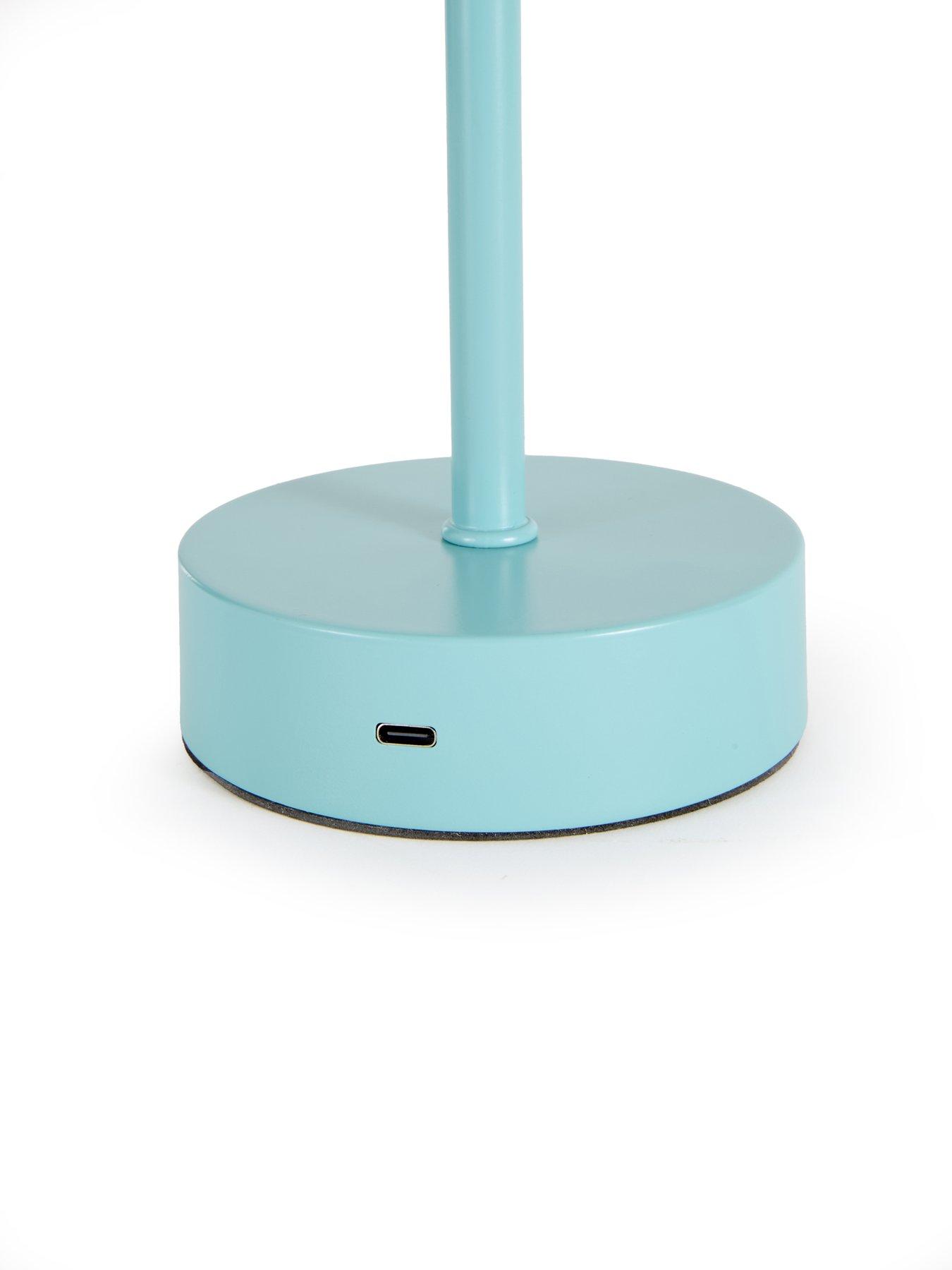 Image 5 of 5 of The Very Collection Rechargeable Table Lamp With Fluted Shade