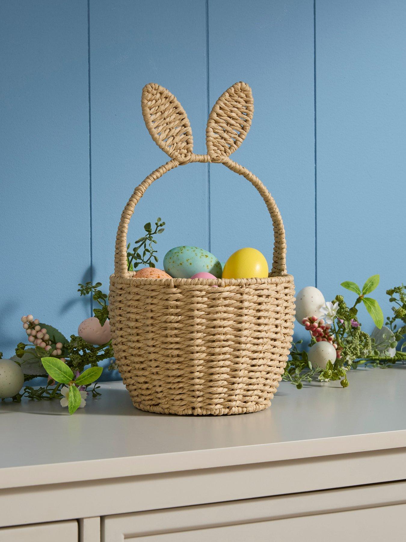 The Very Collection Natural Woven Rabbit Basket