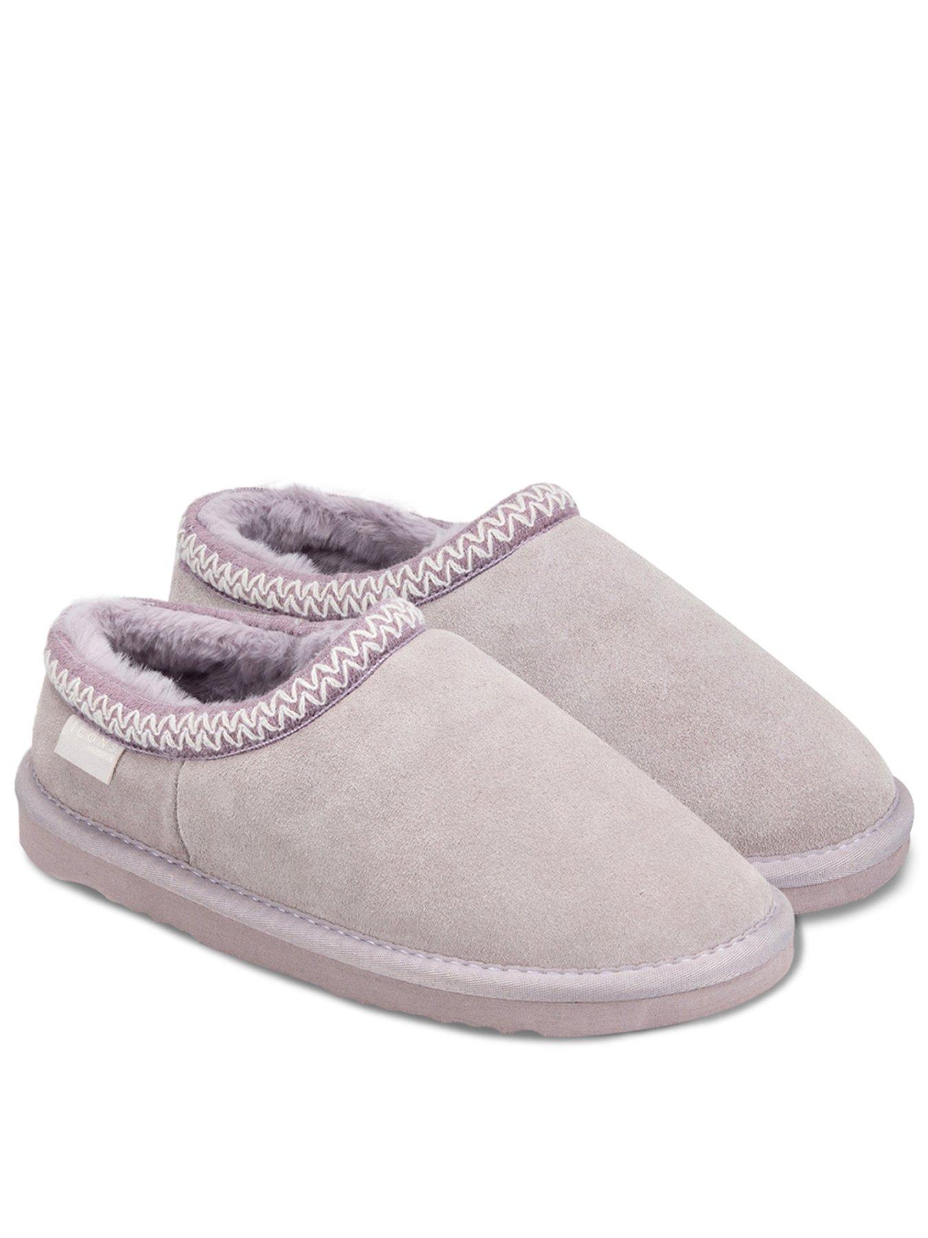 TOTES Totes Toasties Ladies Icons Microsuede Shoot Slippers - Lilac