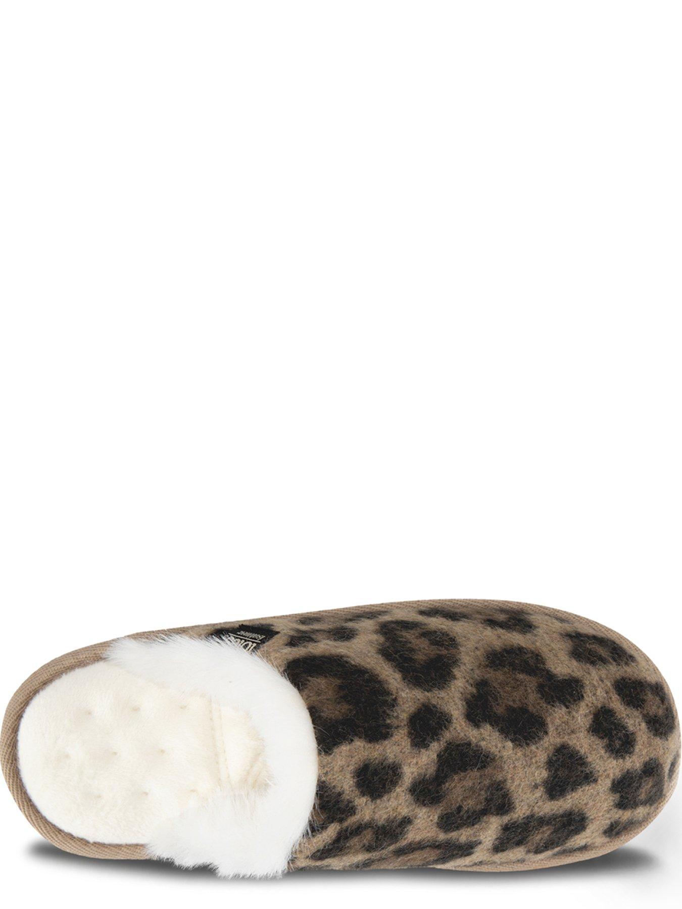 Image 2 of 4 of Totes Isotoner Isotoner Ladies Animal Fur Mule - Animal Print