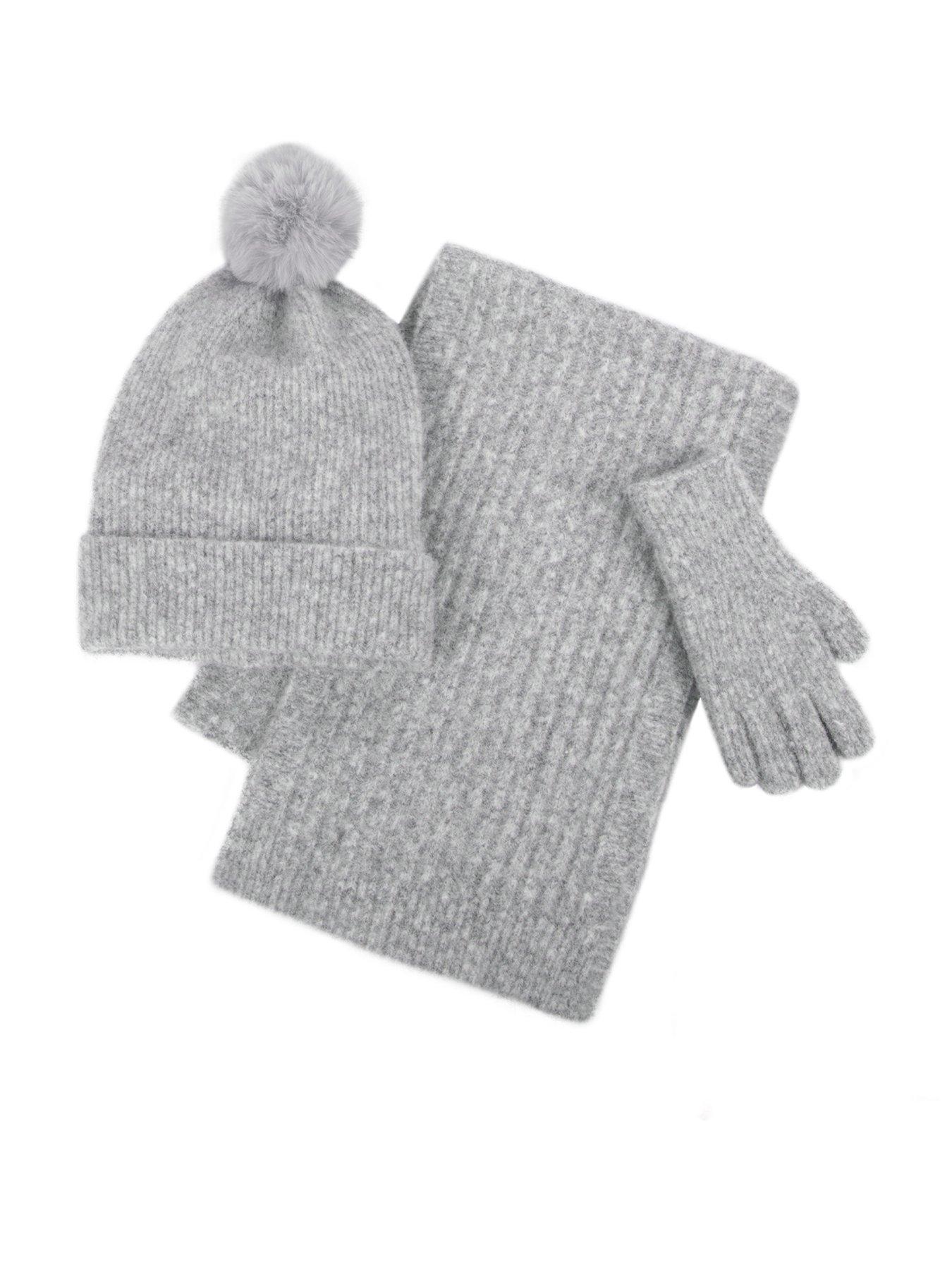 totes-totes-toasties-ladies-knitted-hat-scarf-amp-glove-gift-set-grey