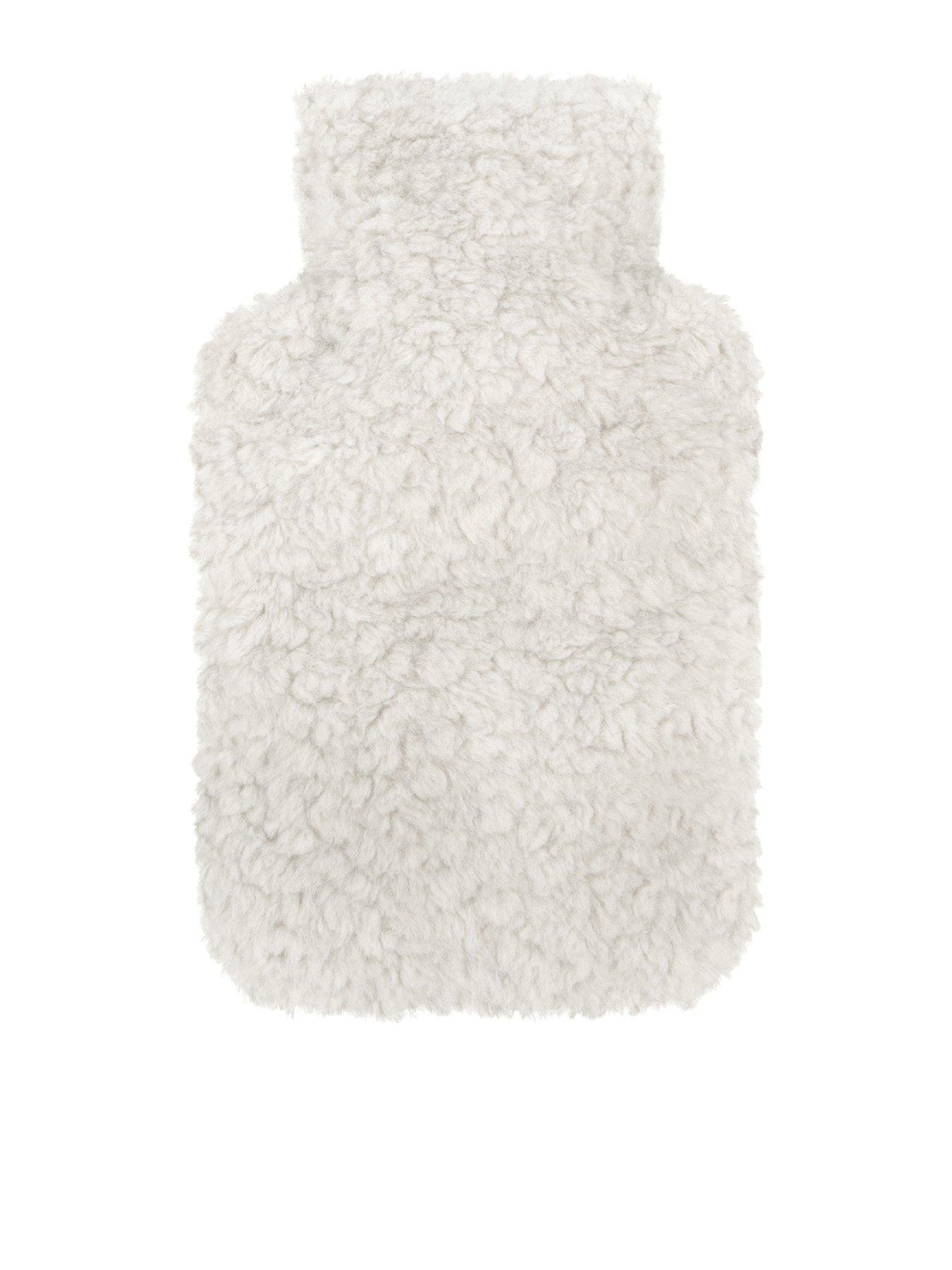 totes-totes-toasties-ladies-textured-faux-fur-hot-water-bottle-grey