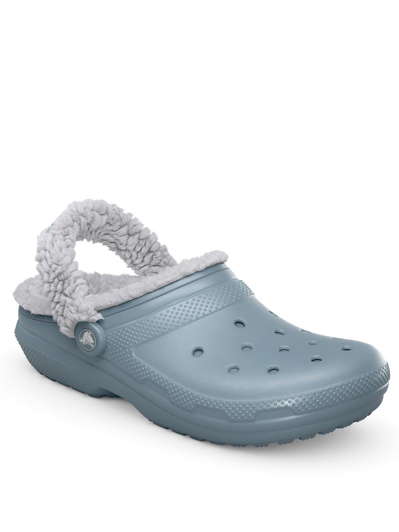 crocs-classic-fleece-lined-clog--concretestillFront