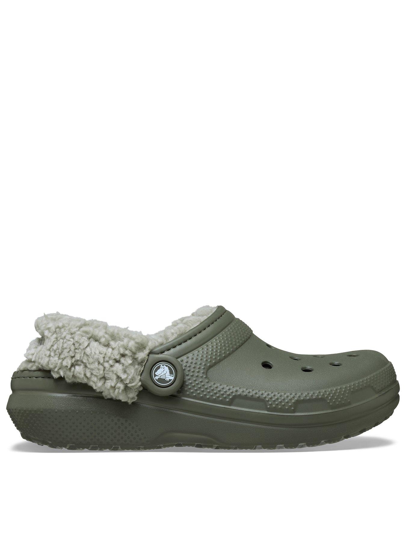 Crocs Classic Fleece Lined Clog -Dusty Olive
