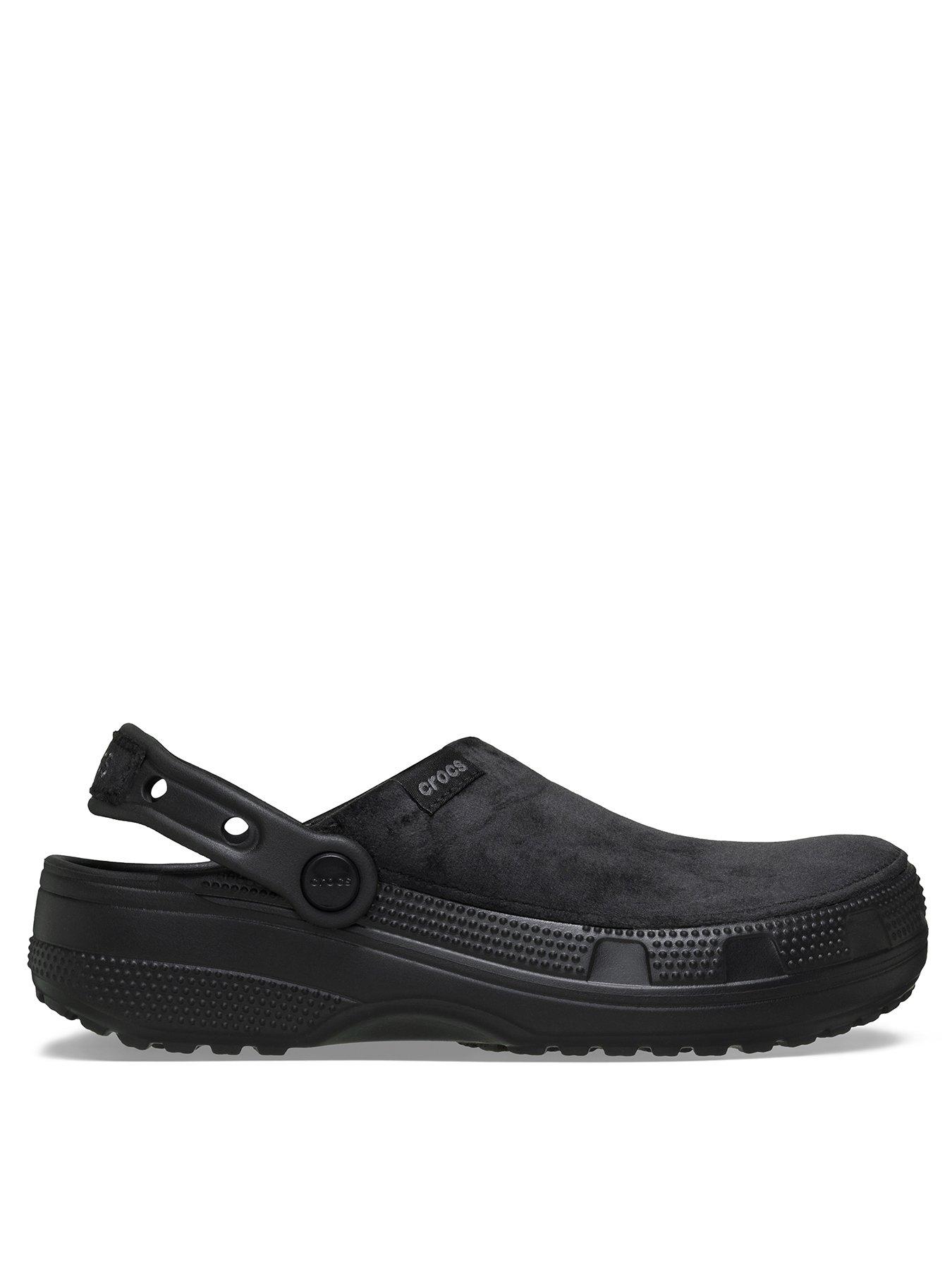 Crocs Classic Crafted Velvet Clog - Black
