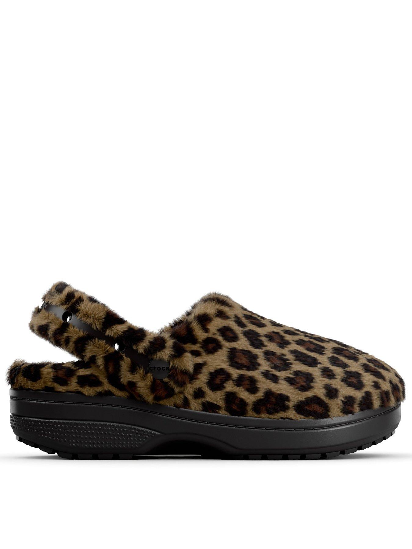 Image 1 of 6 of Crocs Classic Unfurgettable Animal Clog -Sepia/Leopard
