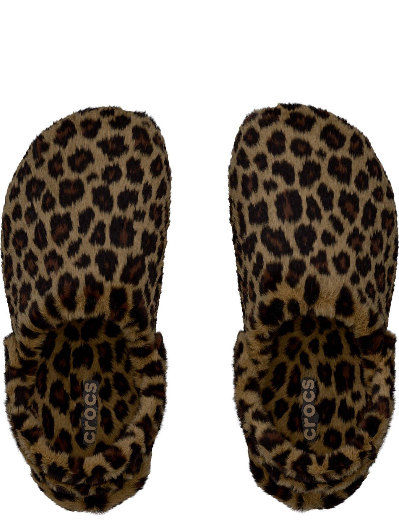 Image 4 of 6 of Crocs Classic Unfurgettable Animal Clog -Sepia/Leopard