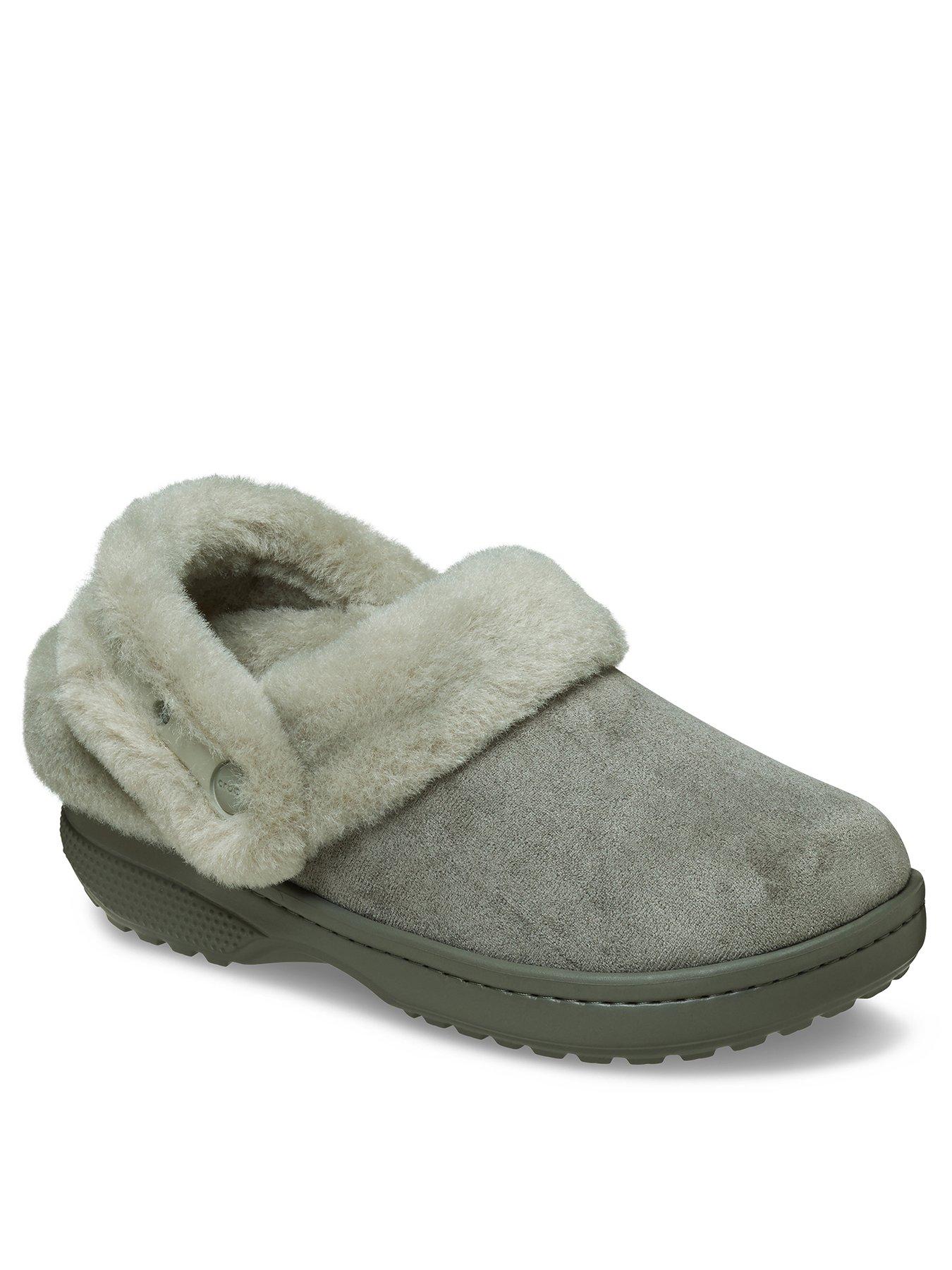 crocs-classic-unfurgettable-sueded-clog-galactic-greystillFront