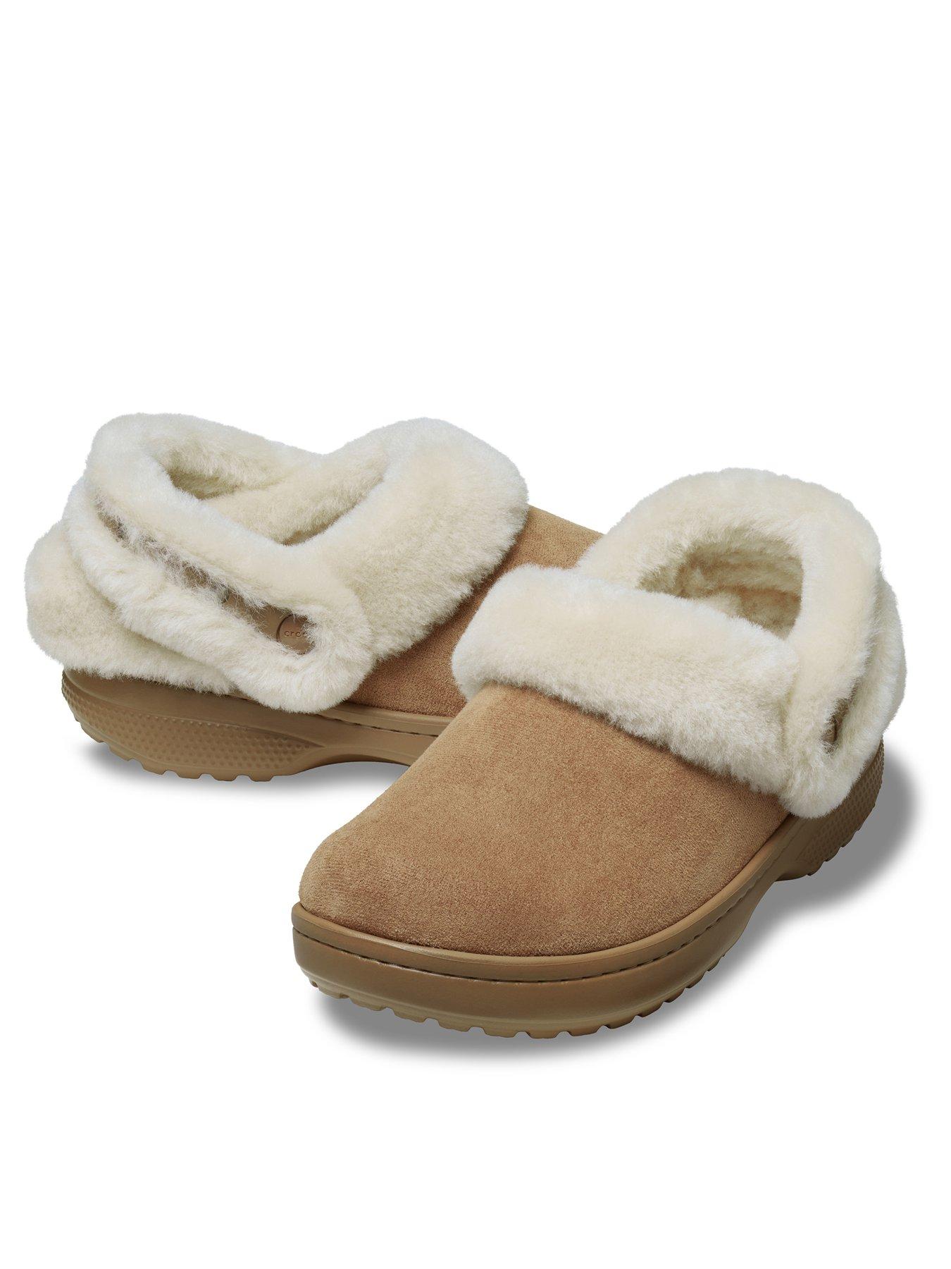 Image 6 of 6 of Crocs Classic Unfurgettable Faux Suede Clog - Sepia Brown