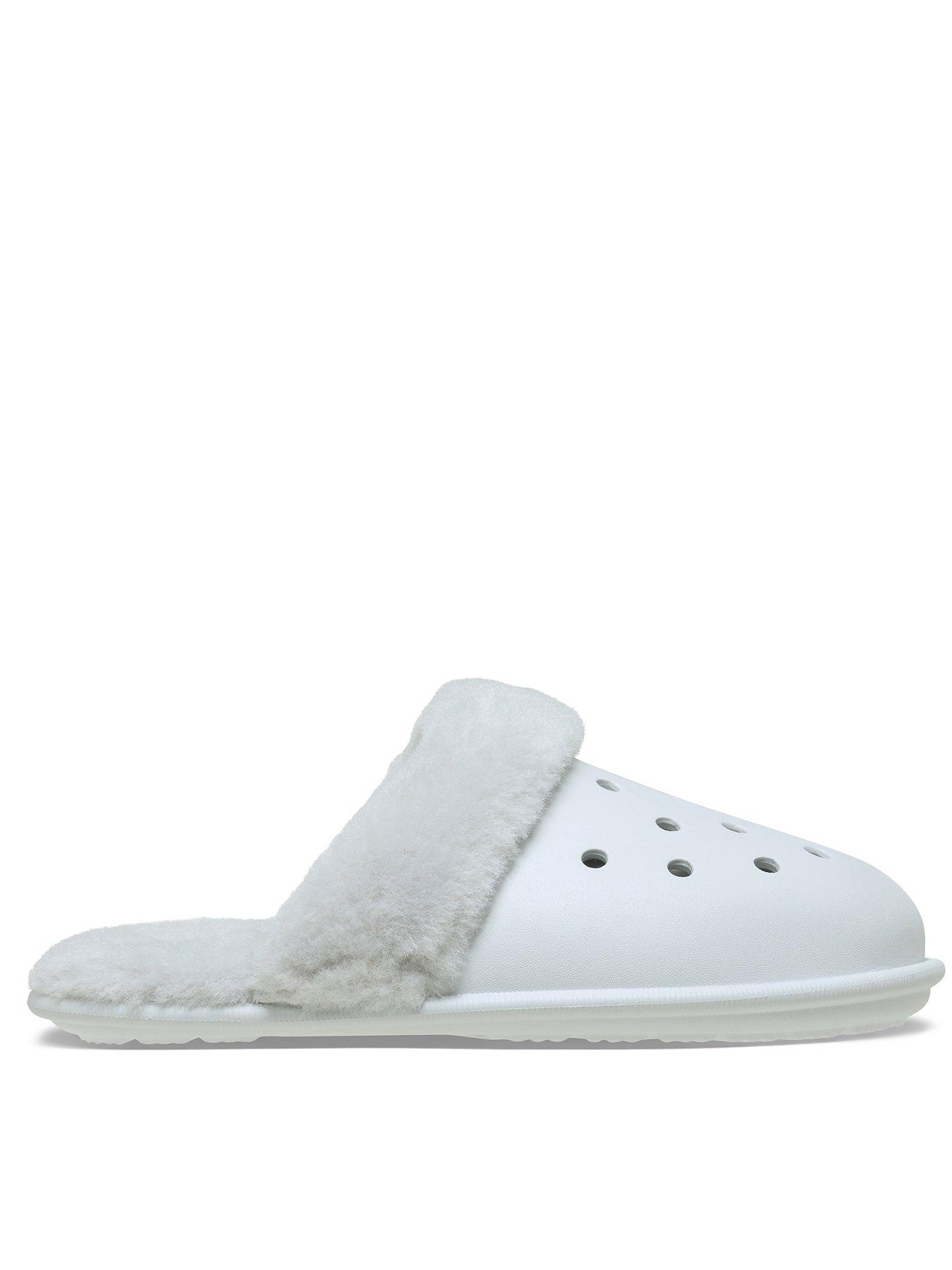 crocs-classic-fuzz-scuff--moonlight-grey