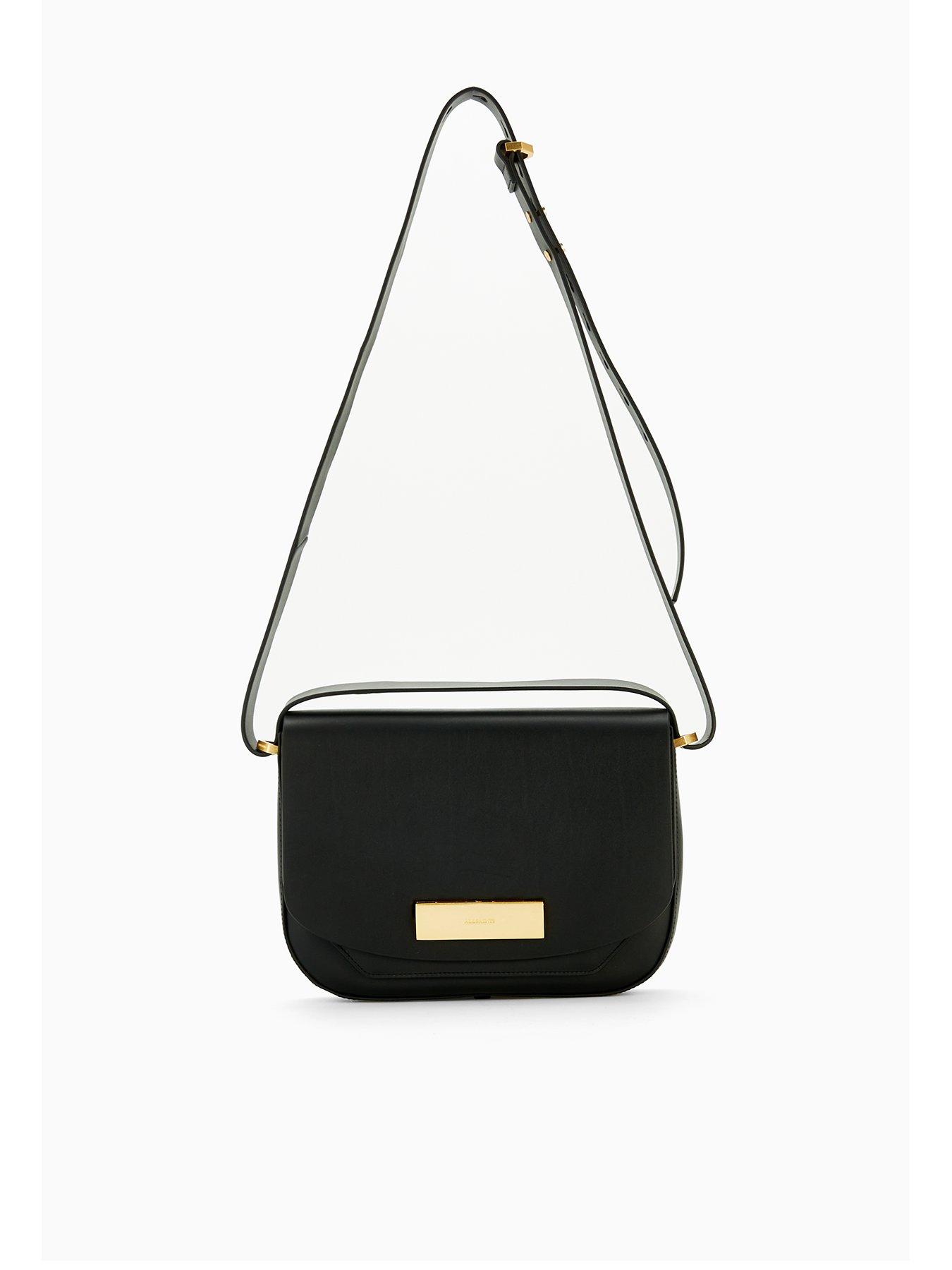 Image 1 of 4 of AllSaints Etta Satchel Bag - Black