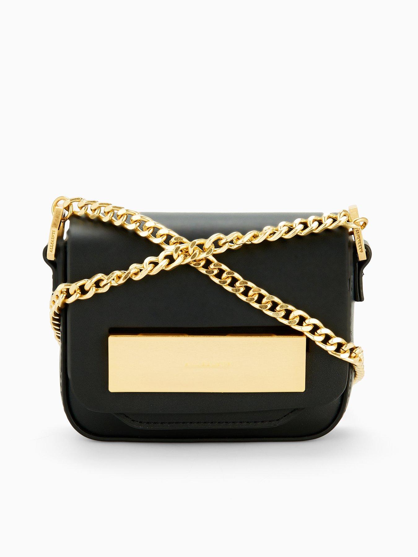AllSaints Etta Chain Crossbody Bag - Black