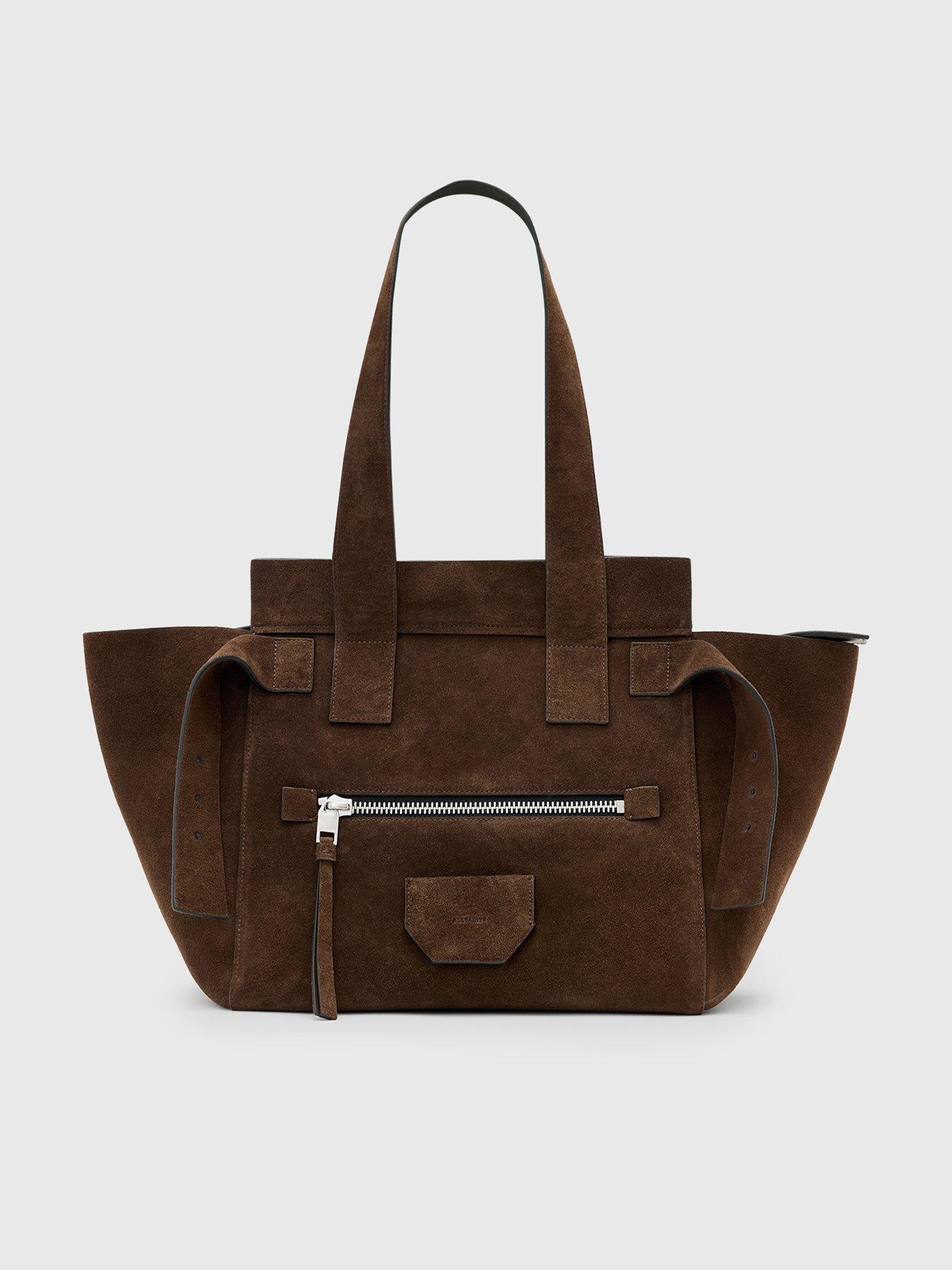 AllSaints Perez Suede Shoulder - Brown