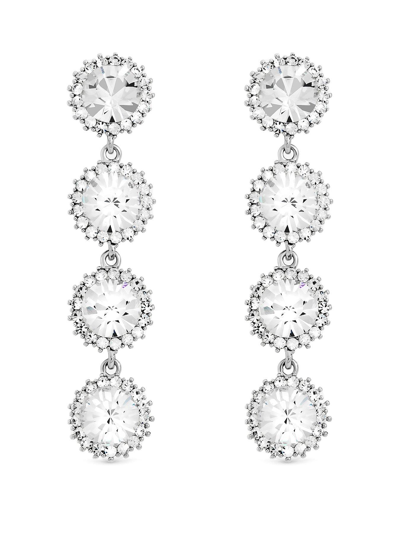 Image 2 of 3 of Jon Richard Crystal Statement Drop Earring