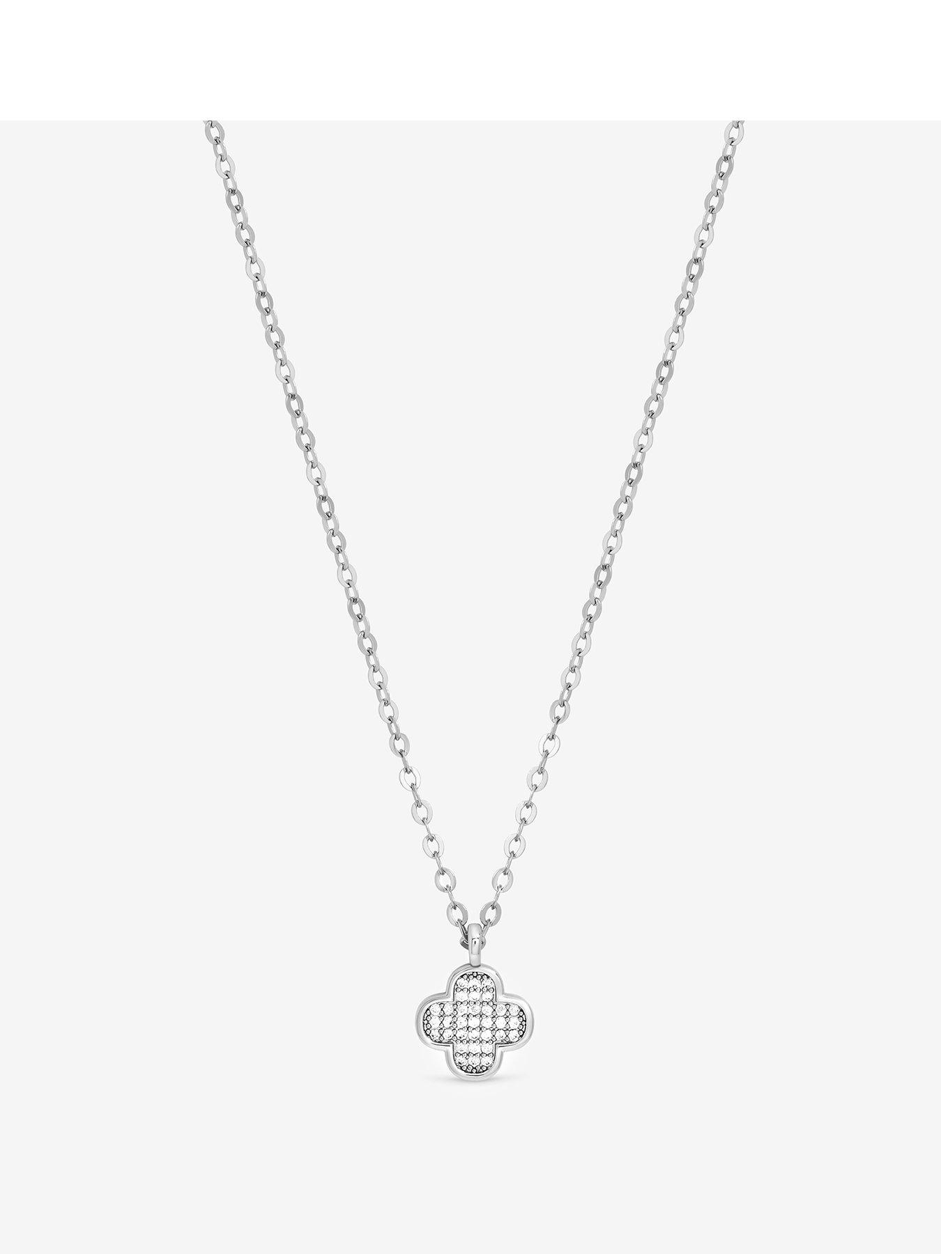 jon-richard-rhodium-plated-micro-pave-clover-pendant