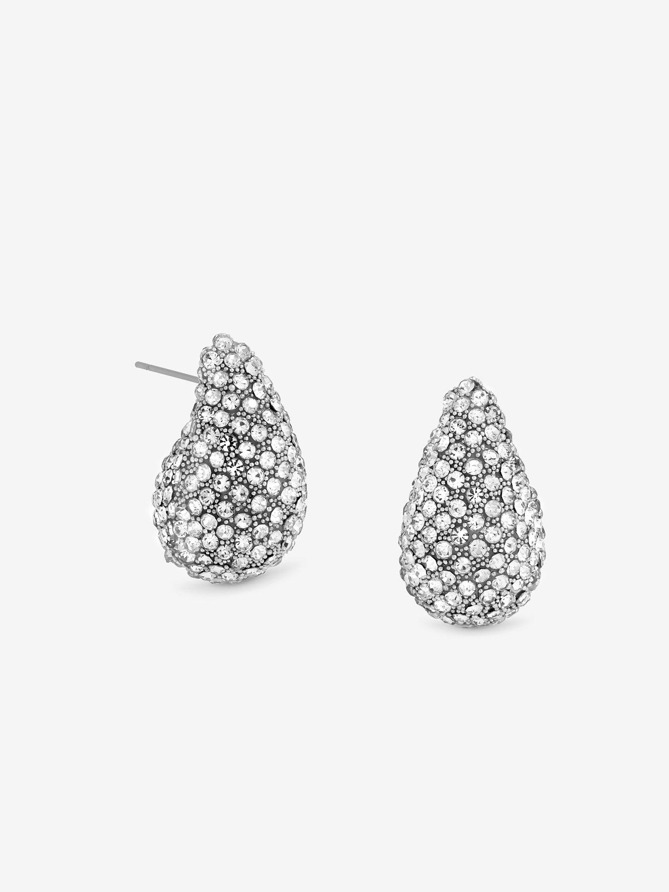mood-silver-crystal-dome-stud-earringsnbspnbspstillFront