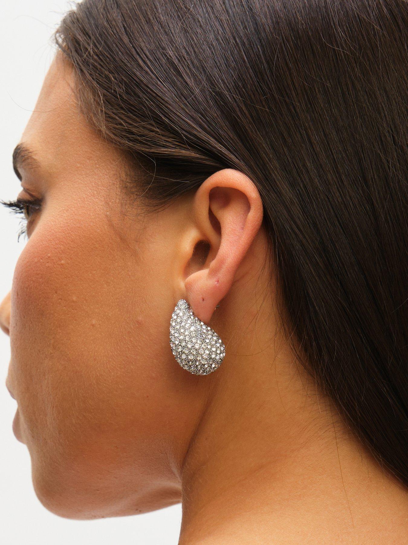 mood-silver-crystal-dome-stud-earringsnbspnbspback