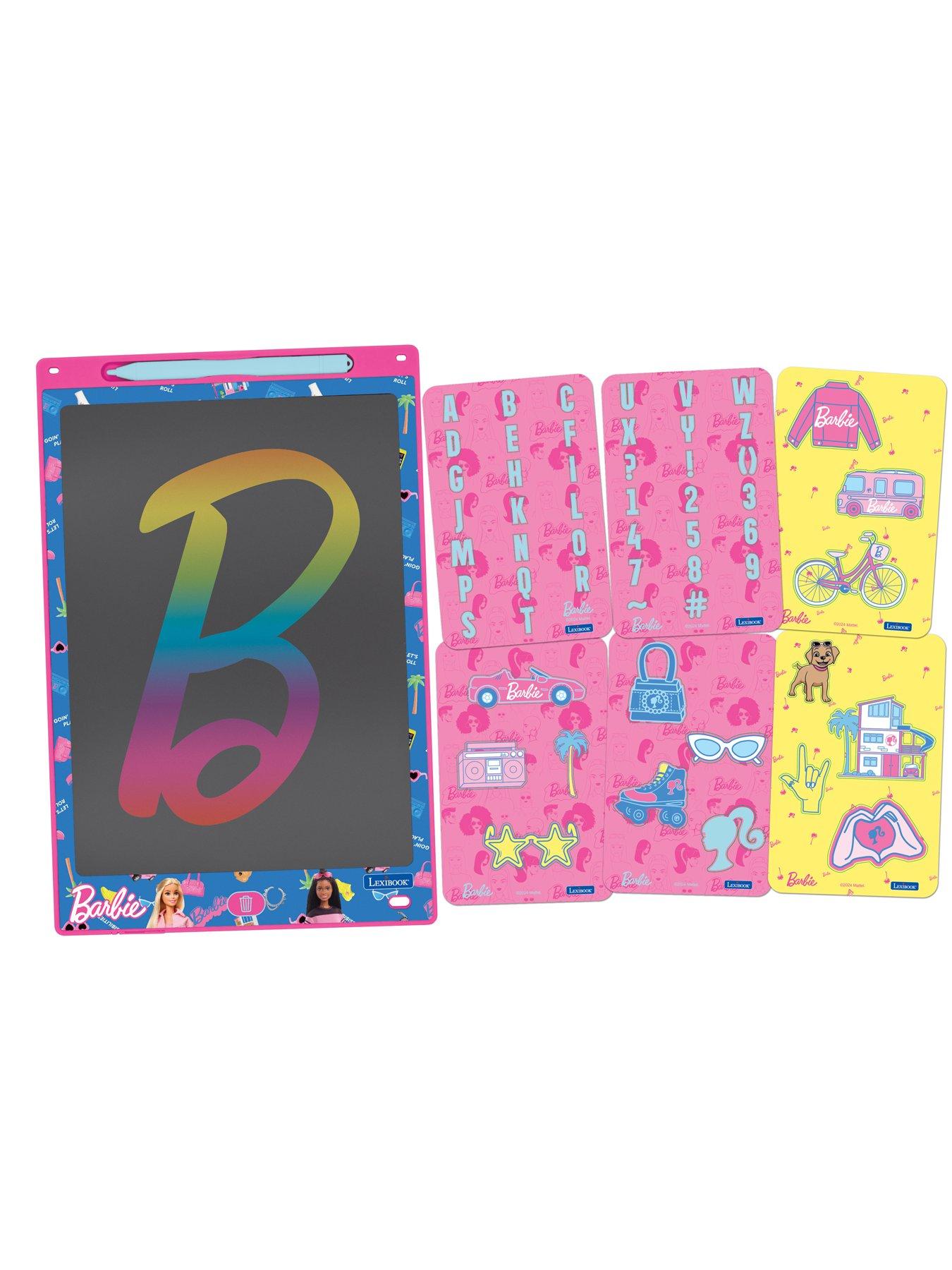 Image 2 of 7 of Barbie Barbie 11'' multicolor E-ink learning drawing Tablet with stencils