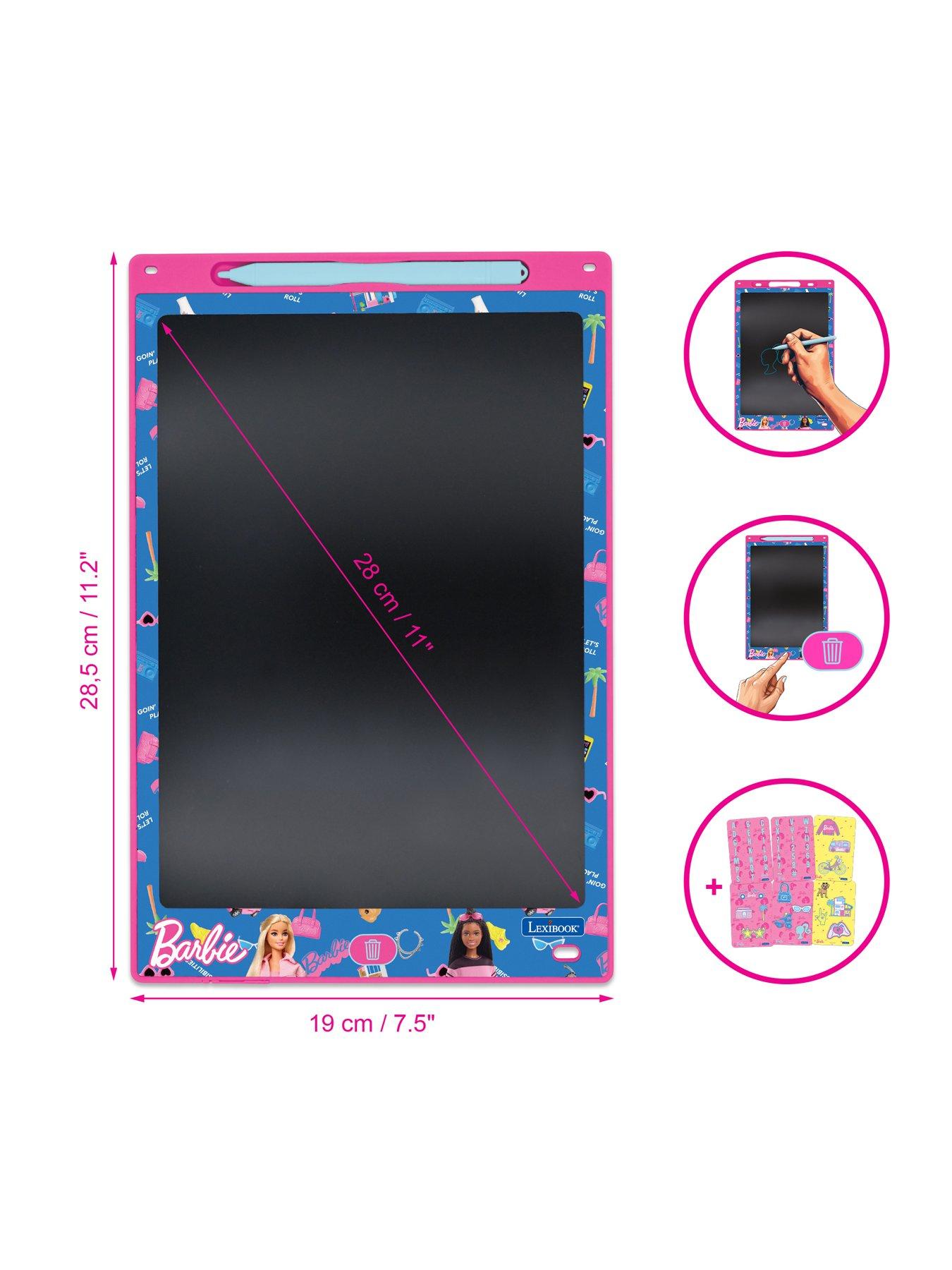 Image 3 of 7 of Barbie Barbie 11'' multicolor E-ink learning drawing Tablet with stencils