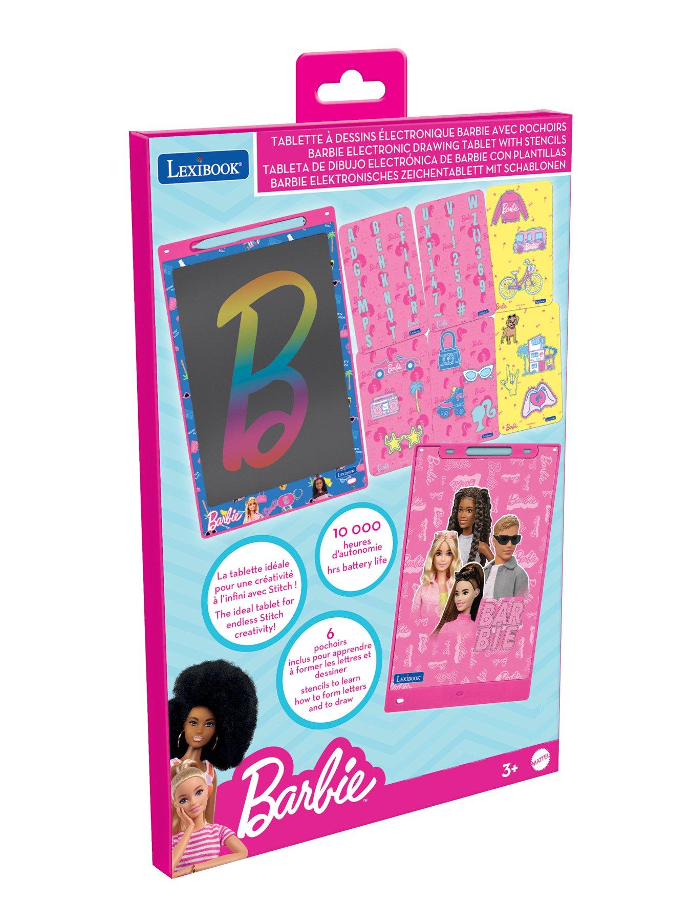 Image 5 of 7 of Barbie Barbie 11'' multicolor E-ink learning drawing Tablet with stencils