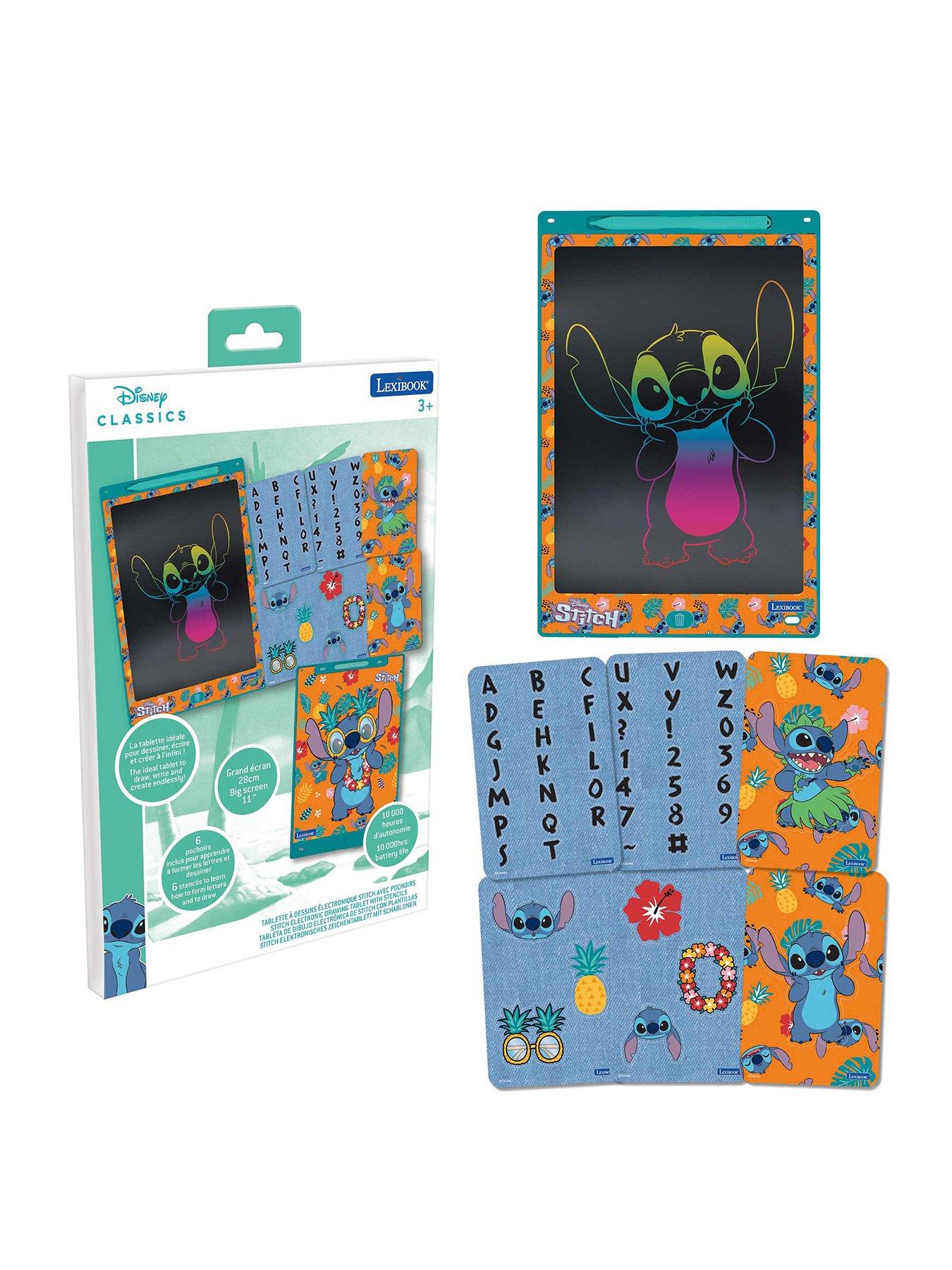 Disney Stitch Stitch 11'' multicolor learning drawing E-ink tablet with stencils