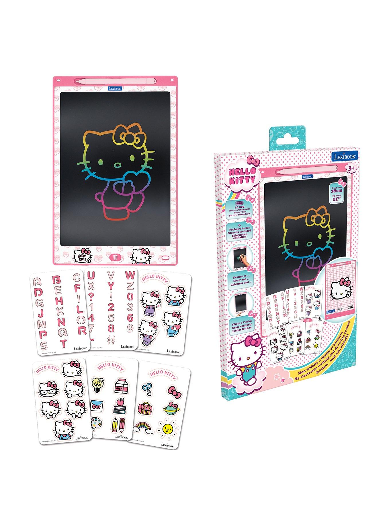 Image 1 of 7 of Hello Kitty Hello Kitty 11'' multicolor learning drawing E-ink tablet with stencils