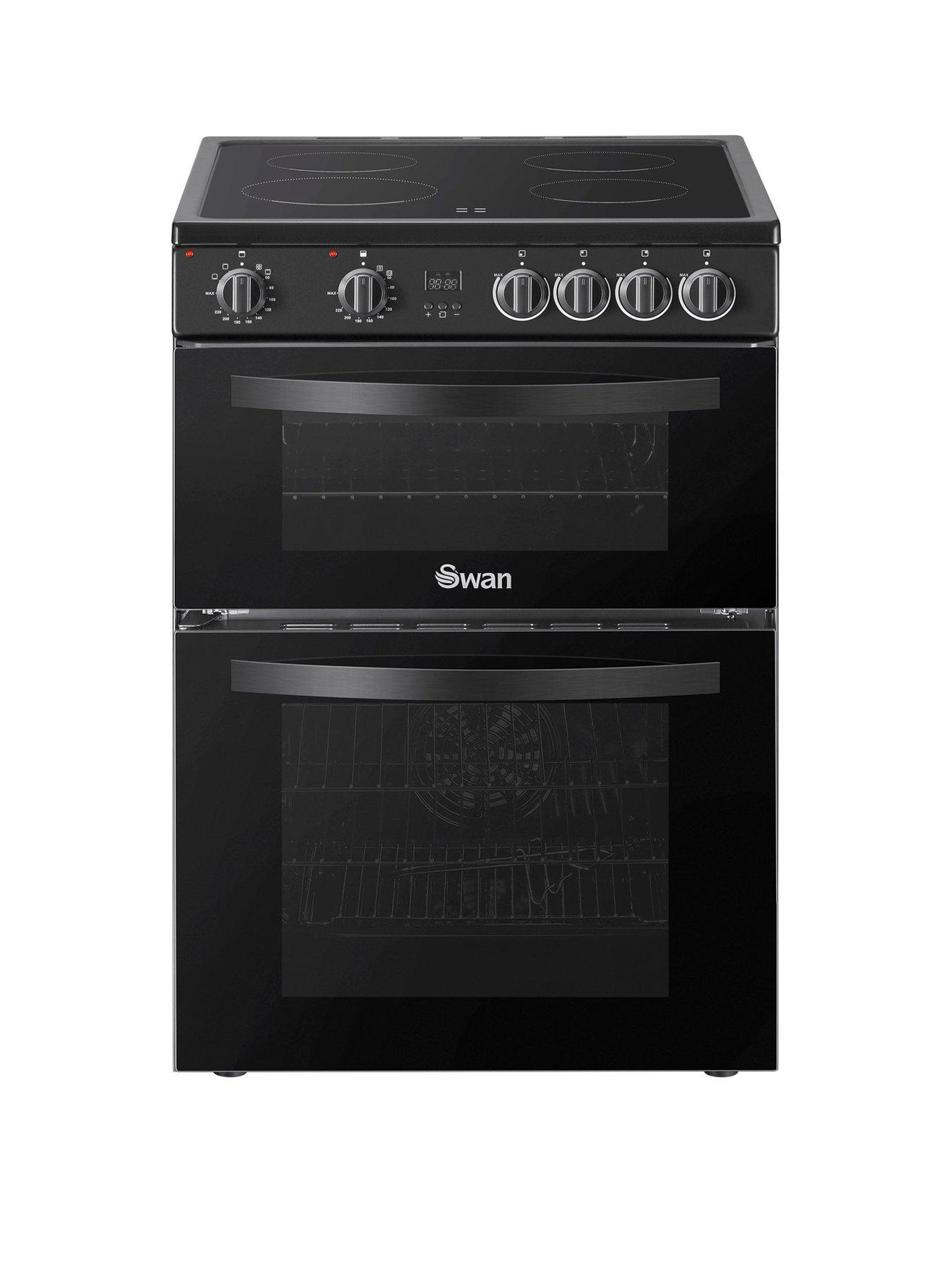 swan-sx16730b-60cm-electric-double-oven-ceramic-hob-cooker-black