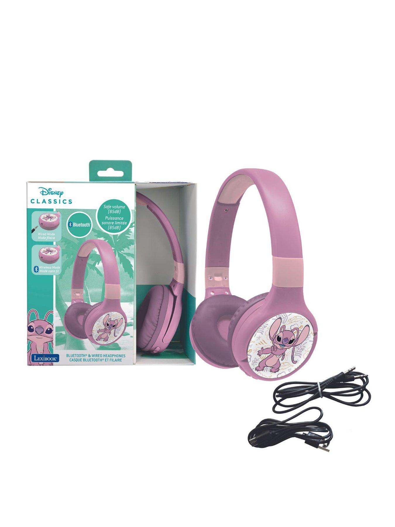 undefined 2 in 1 Bluetooth and Wired comfort foldable Headphones with kids safe volume - Angel