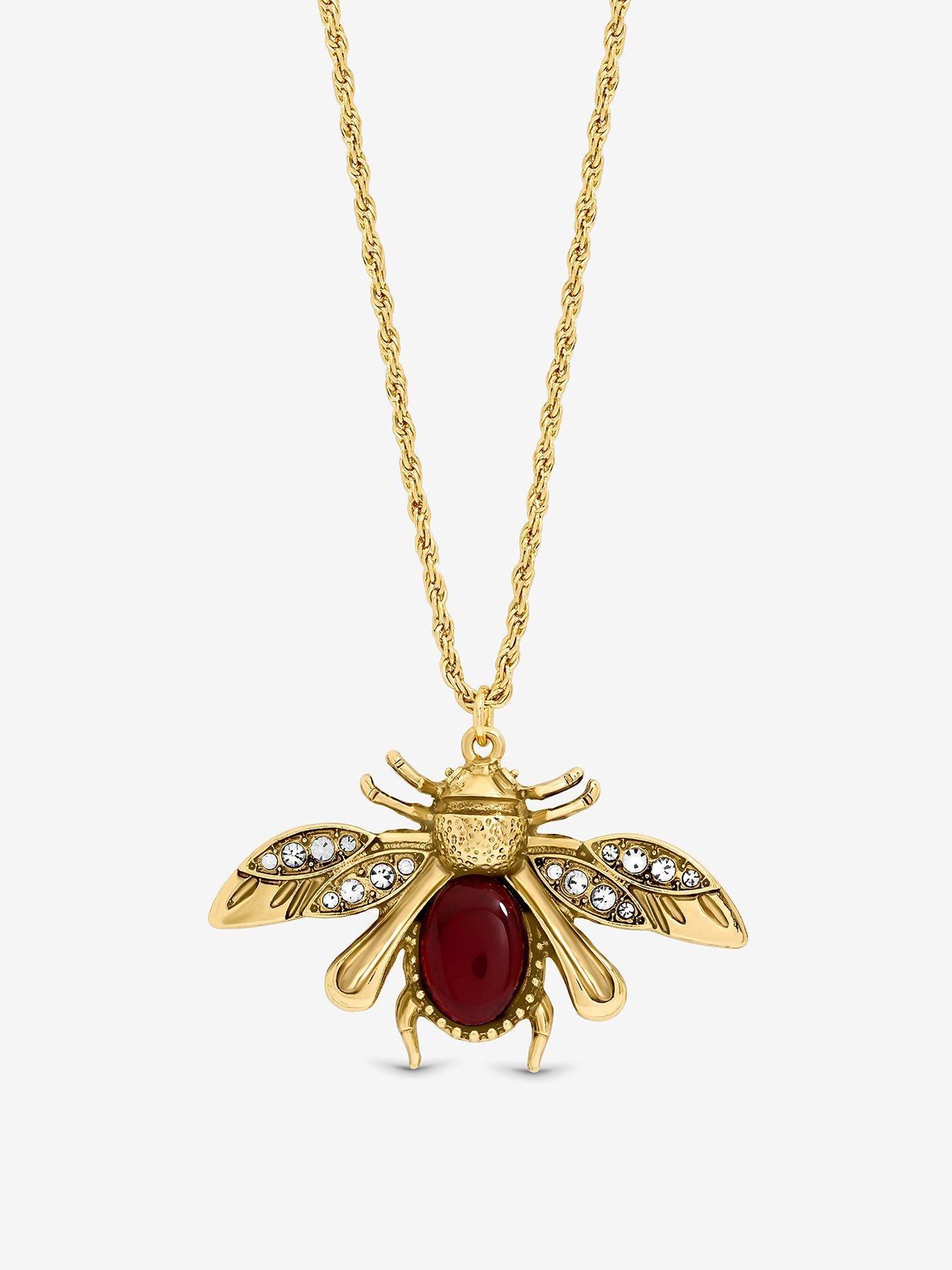 mood-gold-twisted-rope-insect-long-pendantfront