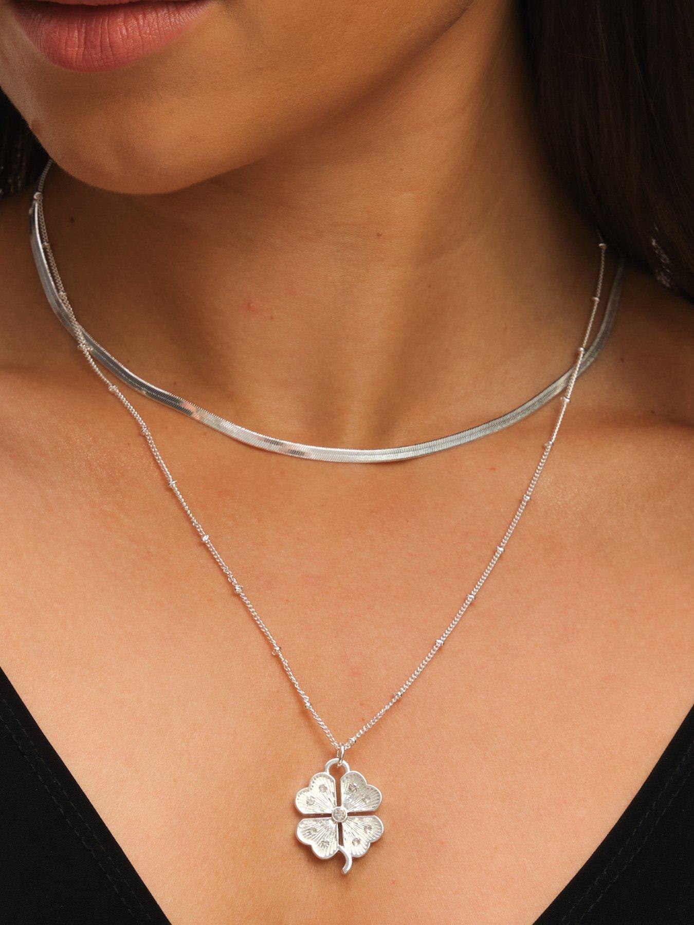 mood-silver-polished-amp-crystal-clover-double-row-pendantback
