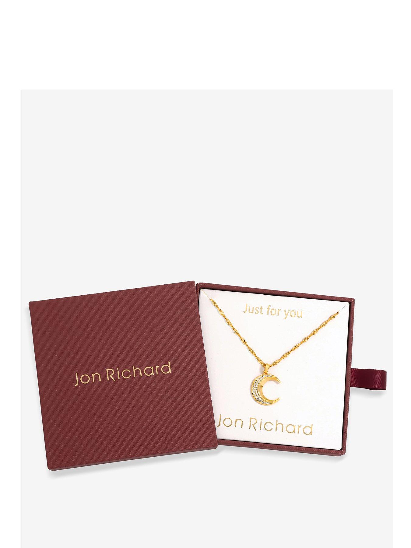 Image 1 of 4 of Jon Richard Jon Richard 18K Gold Plated Celestial Pendant - Gift Box
