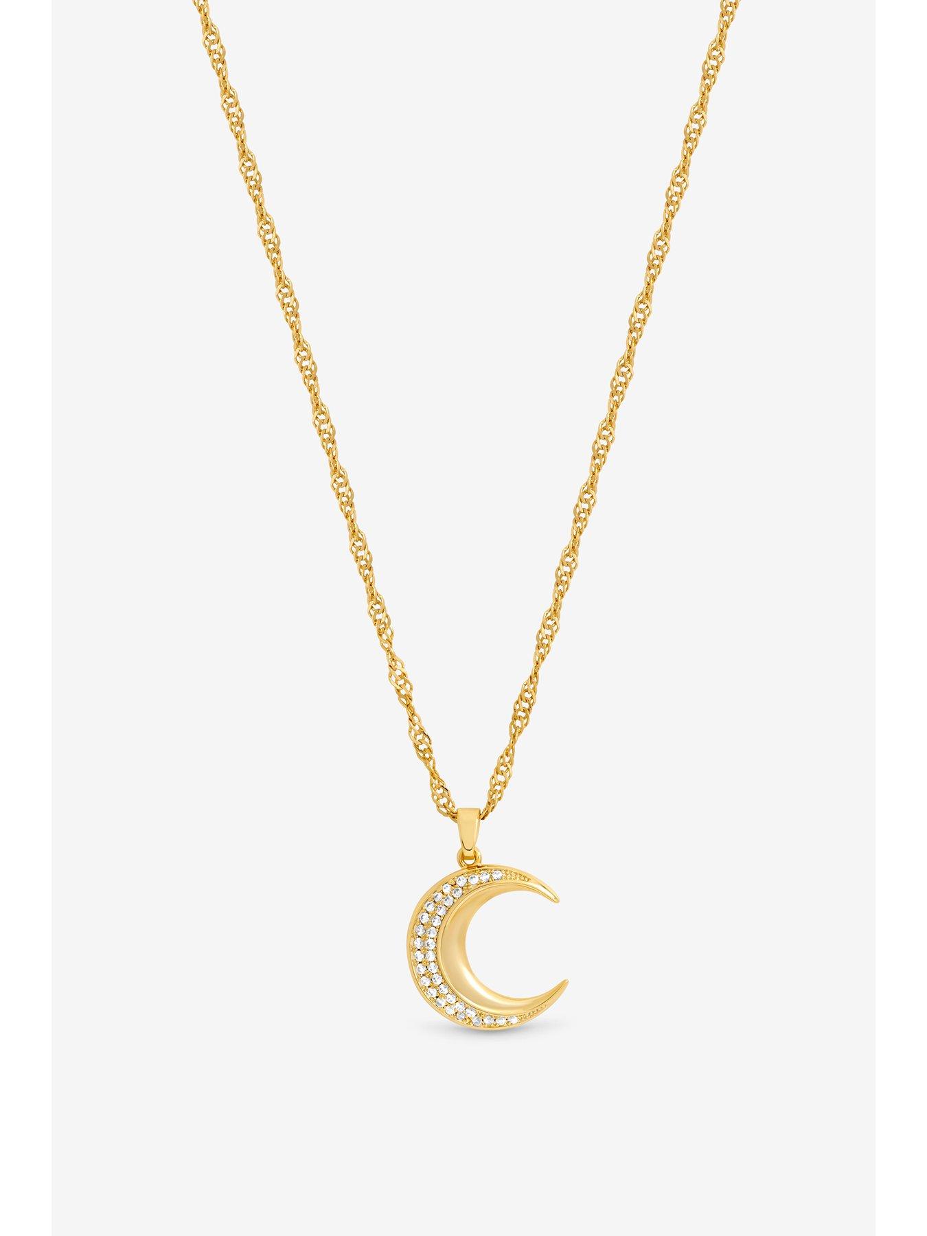 Image 3 of 4 of Jon Richard Jon Richard 18K Gold Plated Celestial Pendant - Gift Box